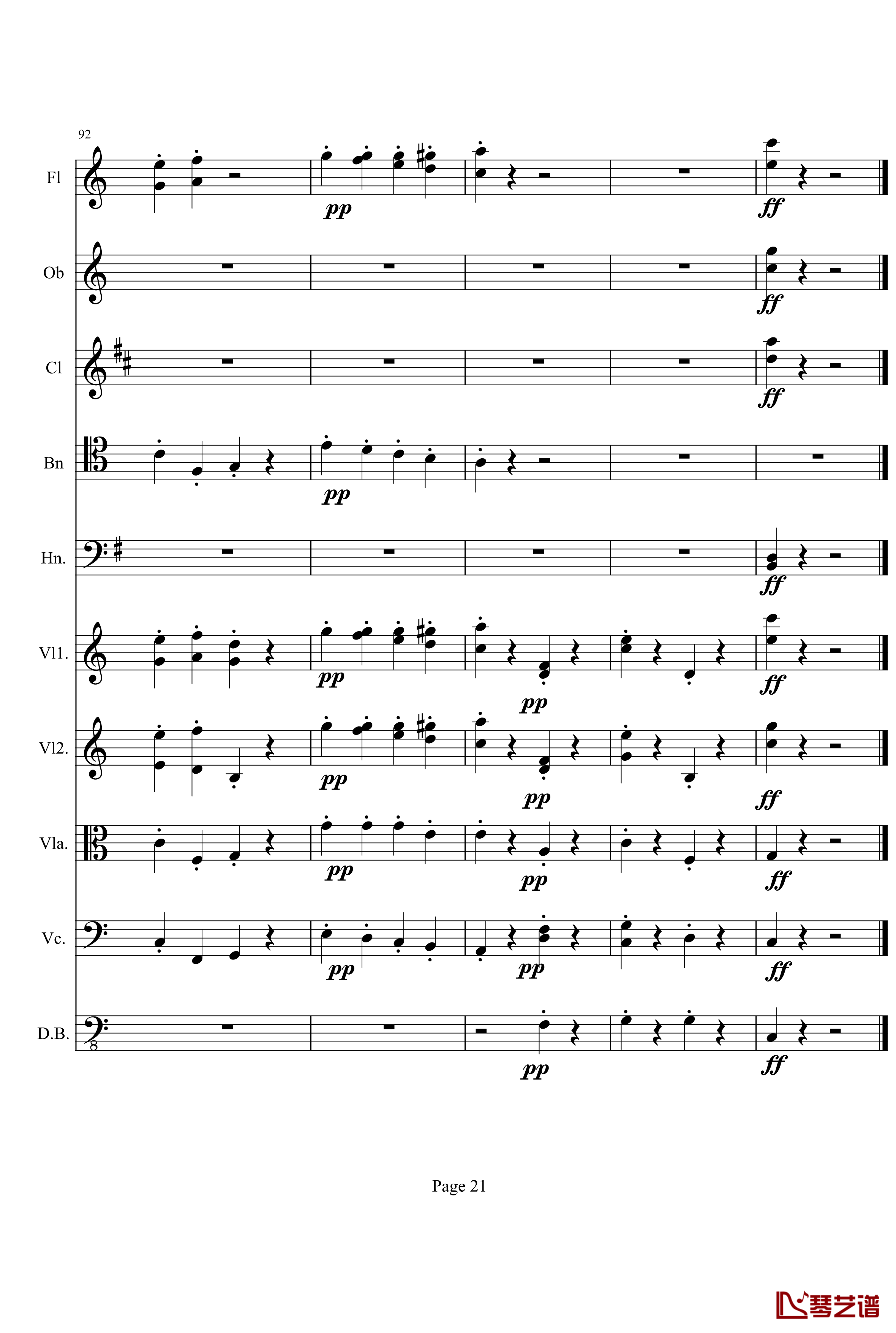 奏鸣曲之交响钢琴谱-第10首-Ⅱ-贝多芬-beethoven
