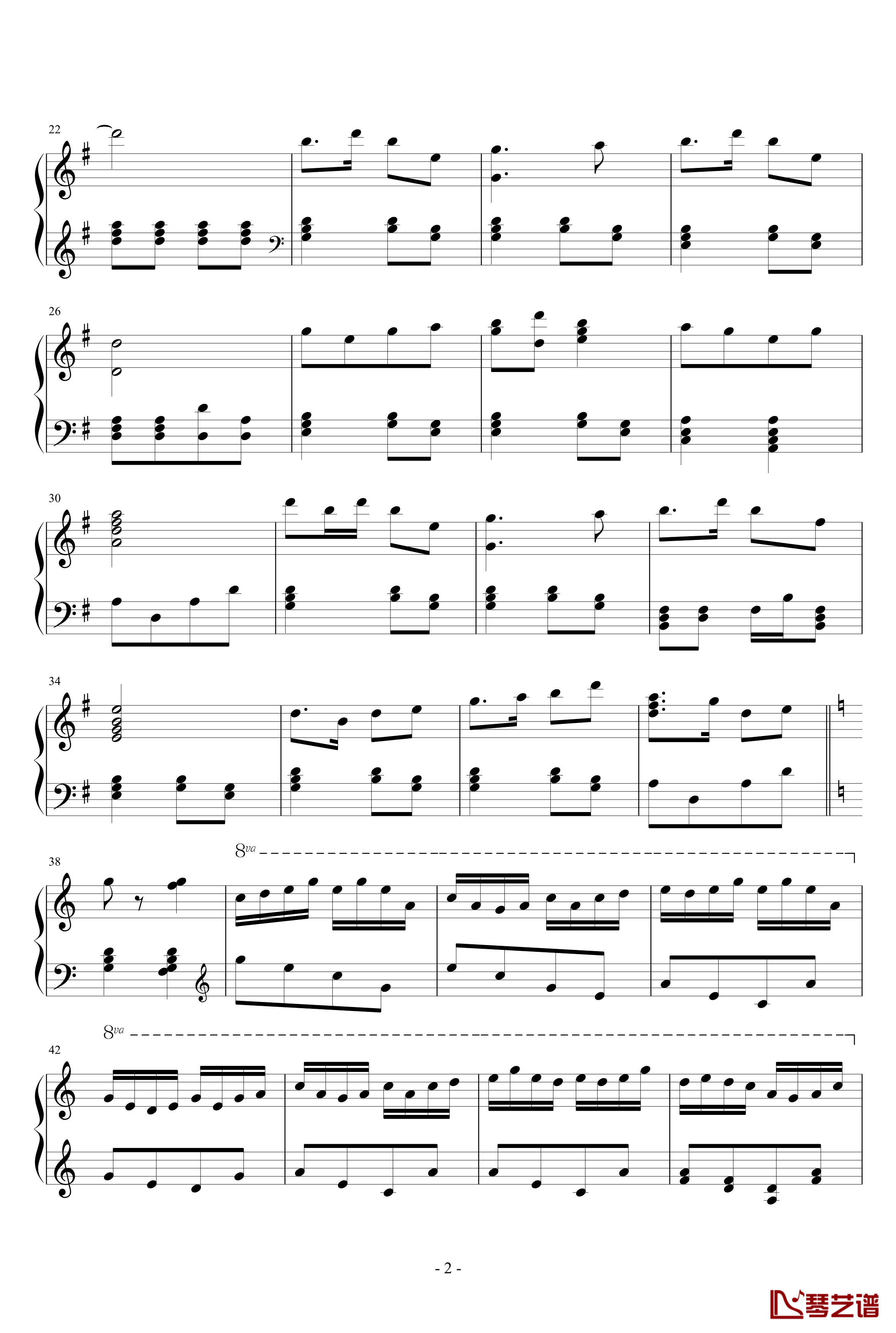 闹春钢琴谱-完整版-中国名曲