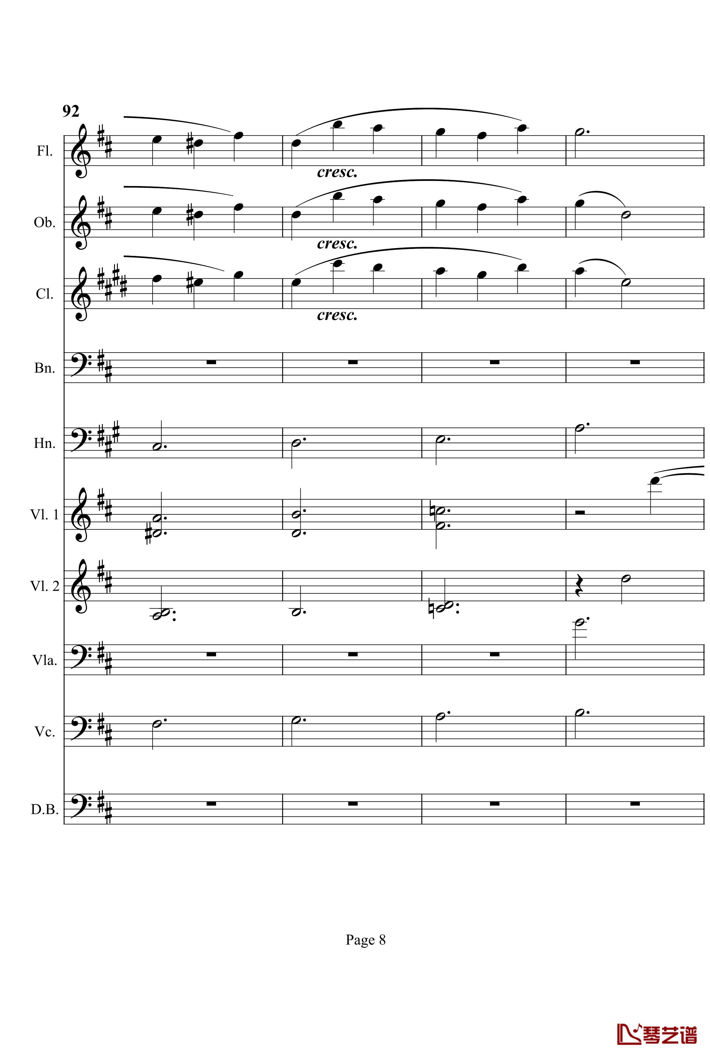 奏鸣曲之交响钢琴谱-第7首-Ⅲ-贝多芬-beethoven