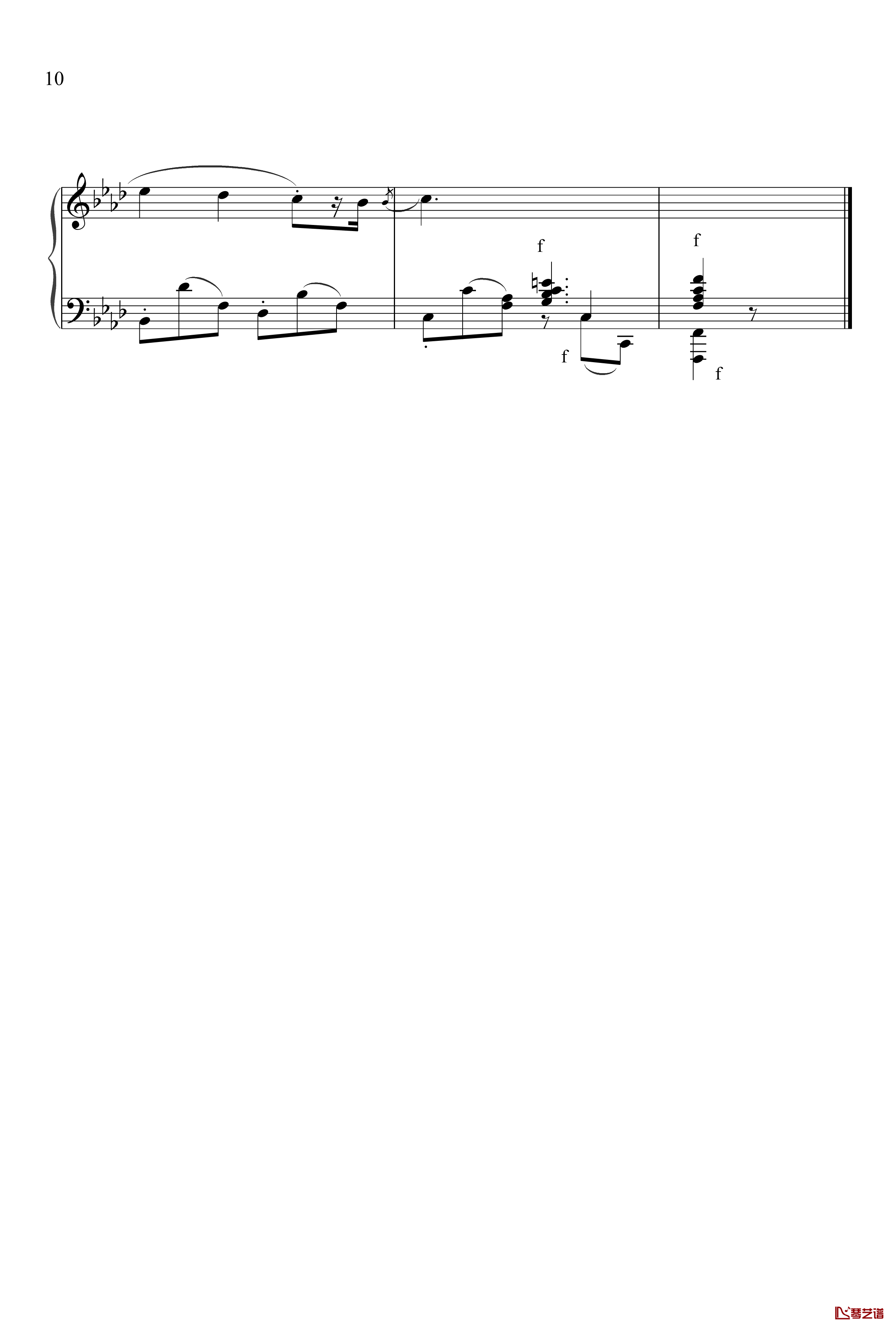 Aufschwung钢琴谱-舒曼幻想曲集-Op.12 冲动