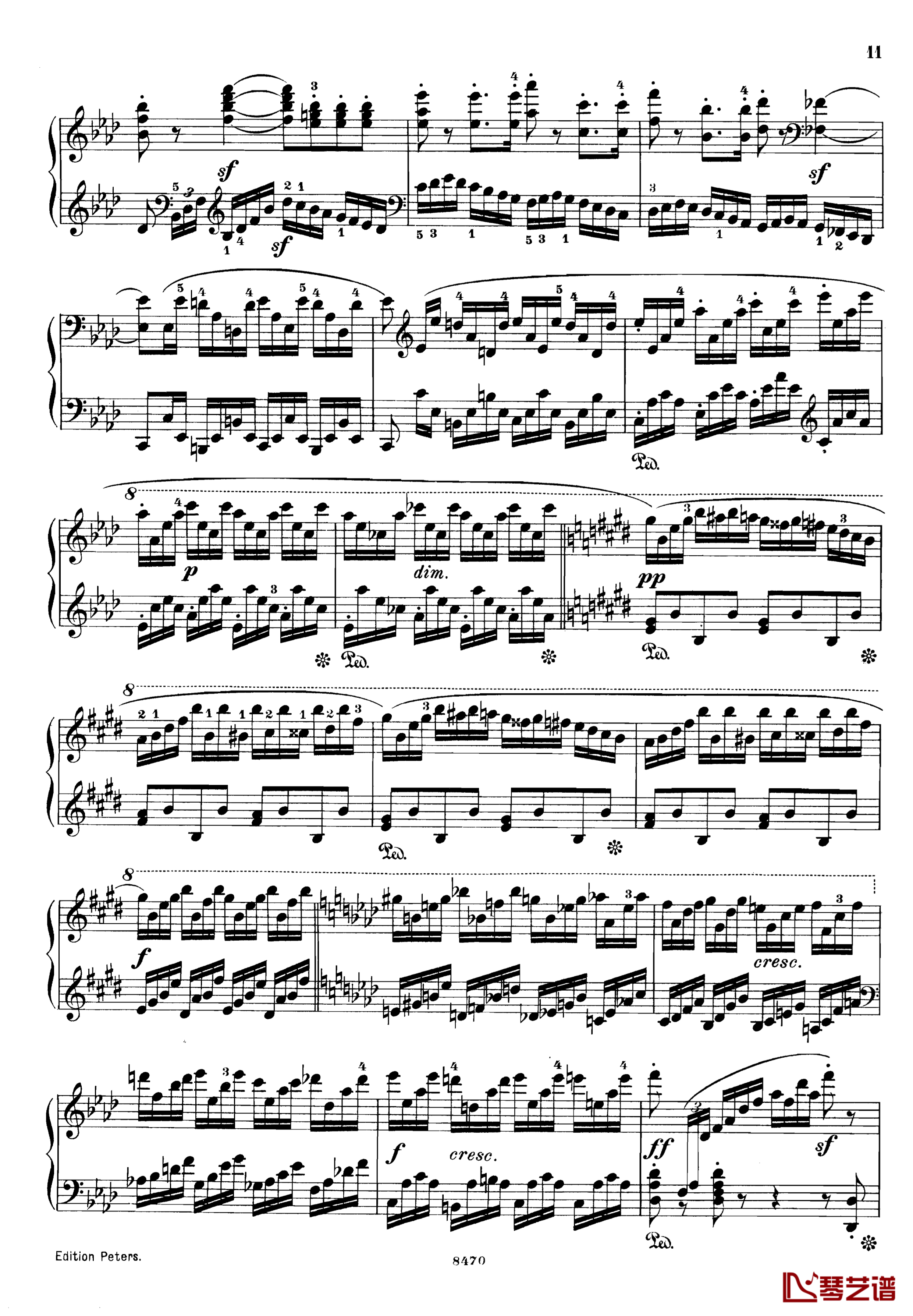 升c小调第三钢琴协奏曲Op.55钢琴谱-克里斯蒂安-里斯