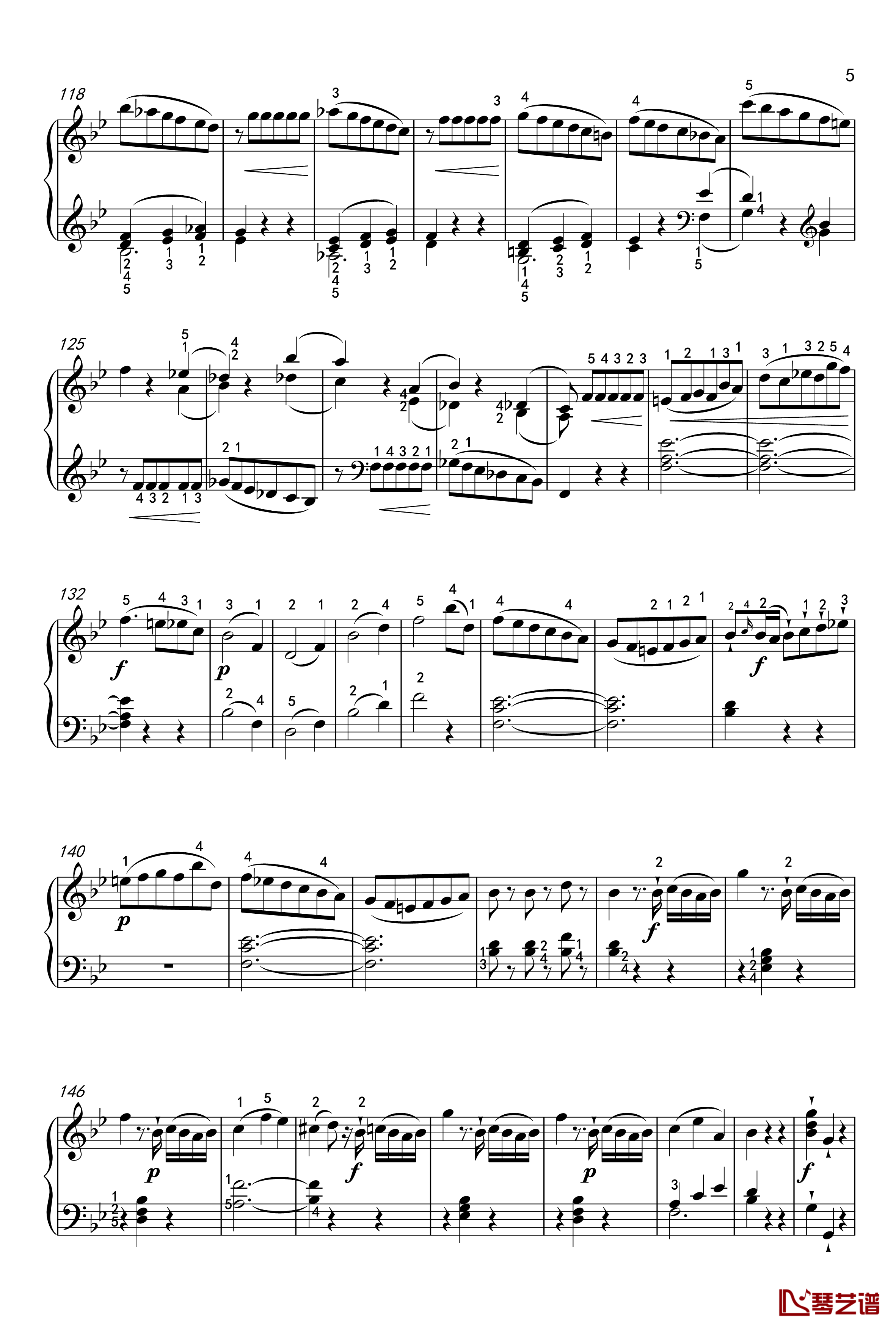 奏鸣曲钢琴谱-K-570-第一乐章-莫扎特
