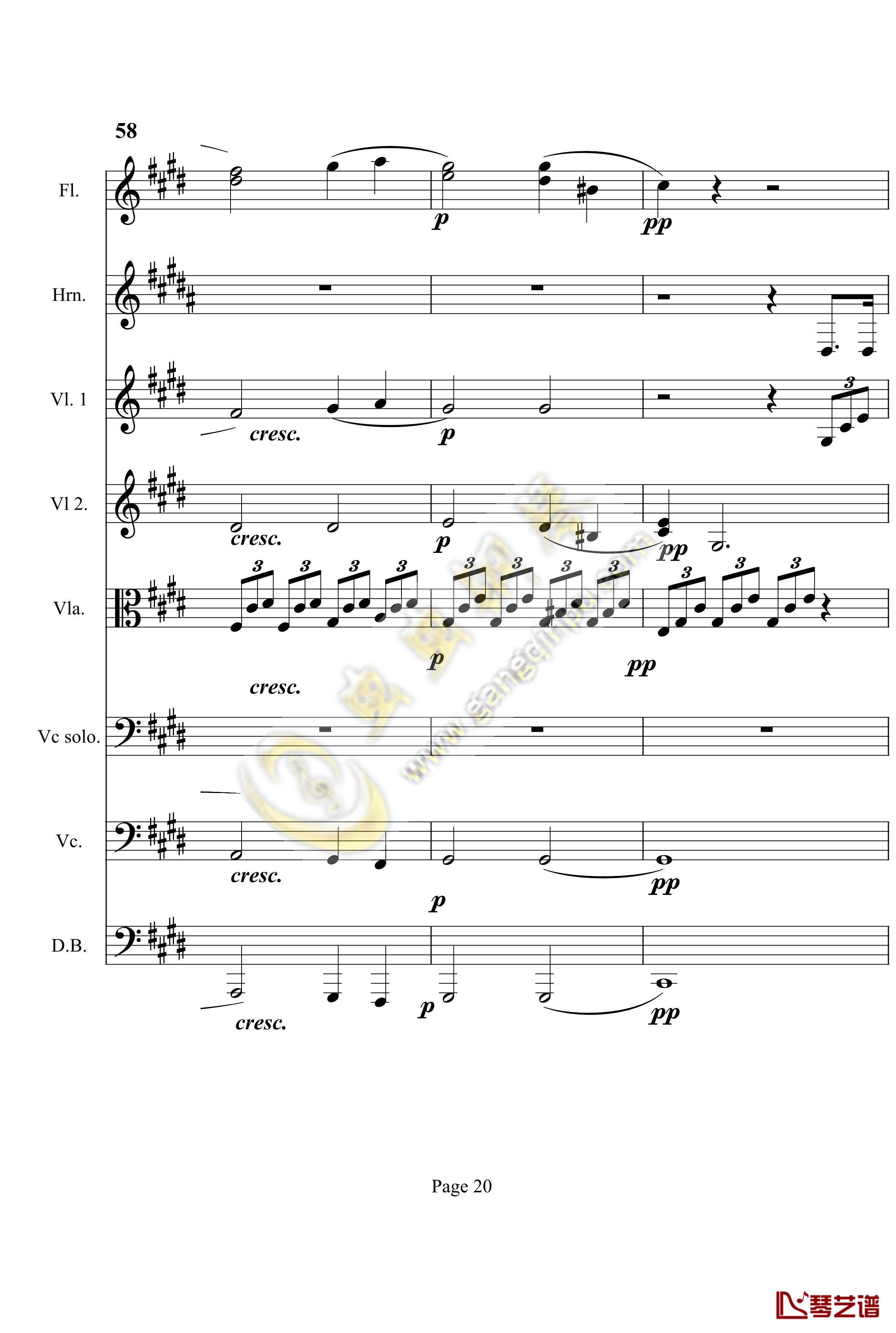 奏鸣曲之交响第14首钢琴谱-贝多芬-beethoven