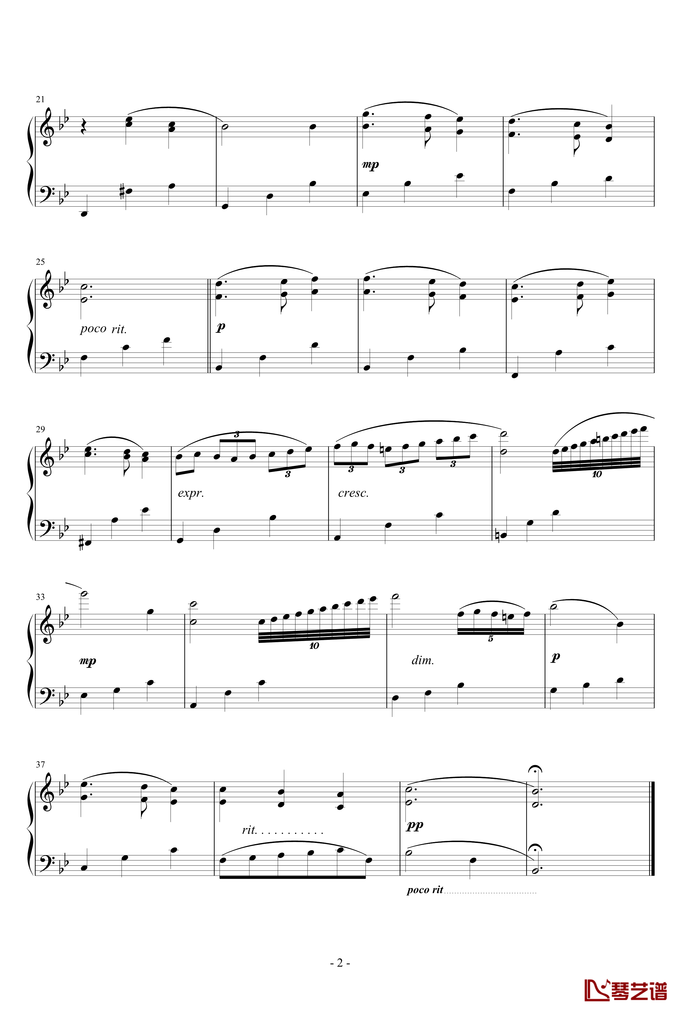 A Mozart Reincarnated钢琴谱-完美原版-1900-海上钢琴师
