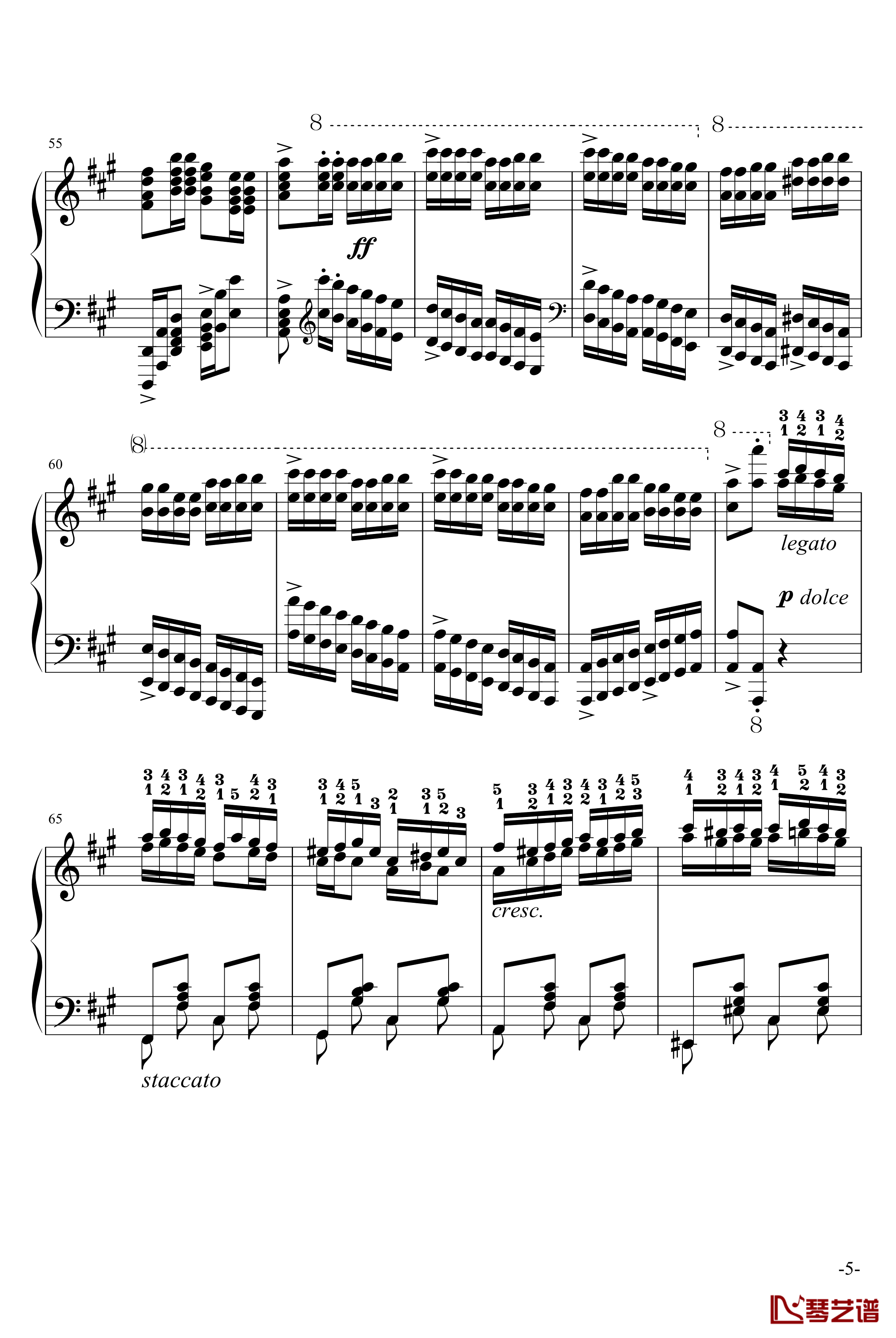 玩命版土耳其进行曲钢琴谱-莫扎特