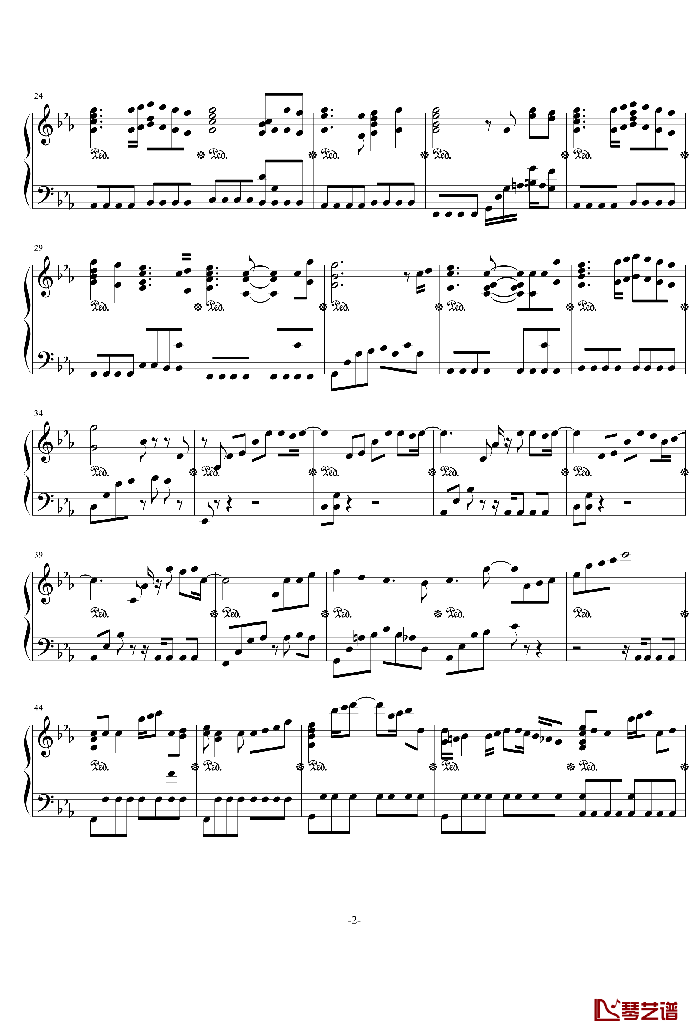 高达-遗迹钢琴谱-Vestige-テ飖翾灰飞-游戏
