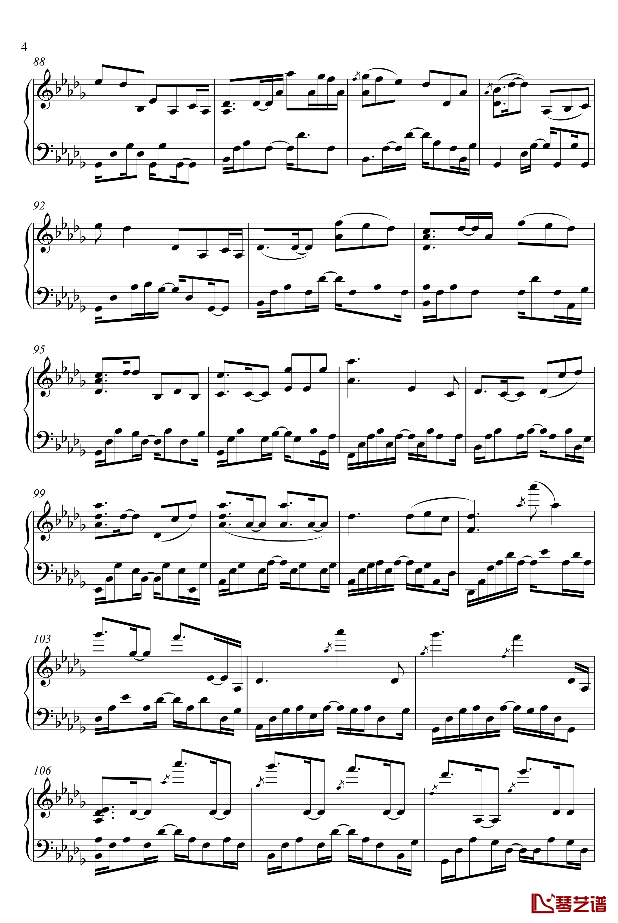 love钢琴谱-Yiruma