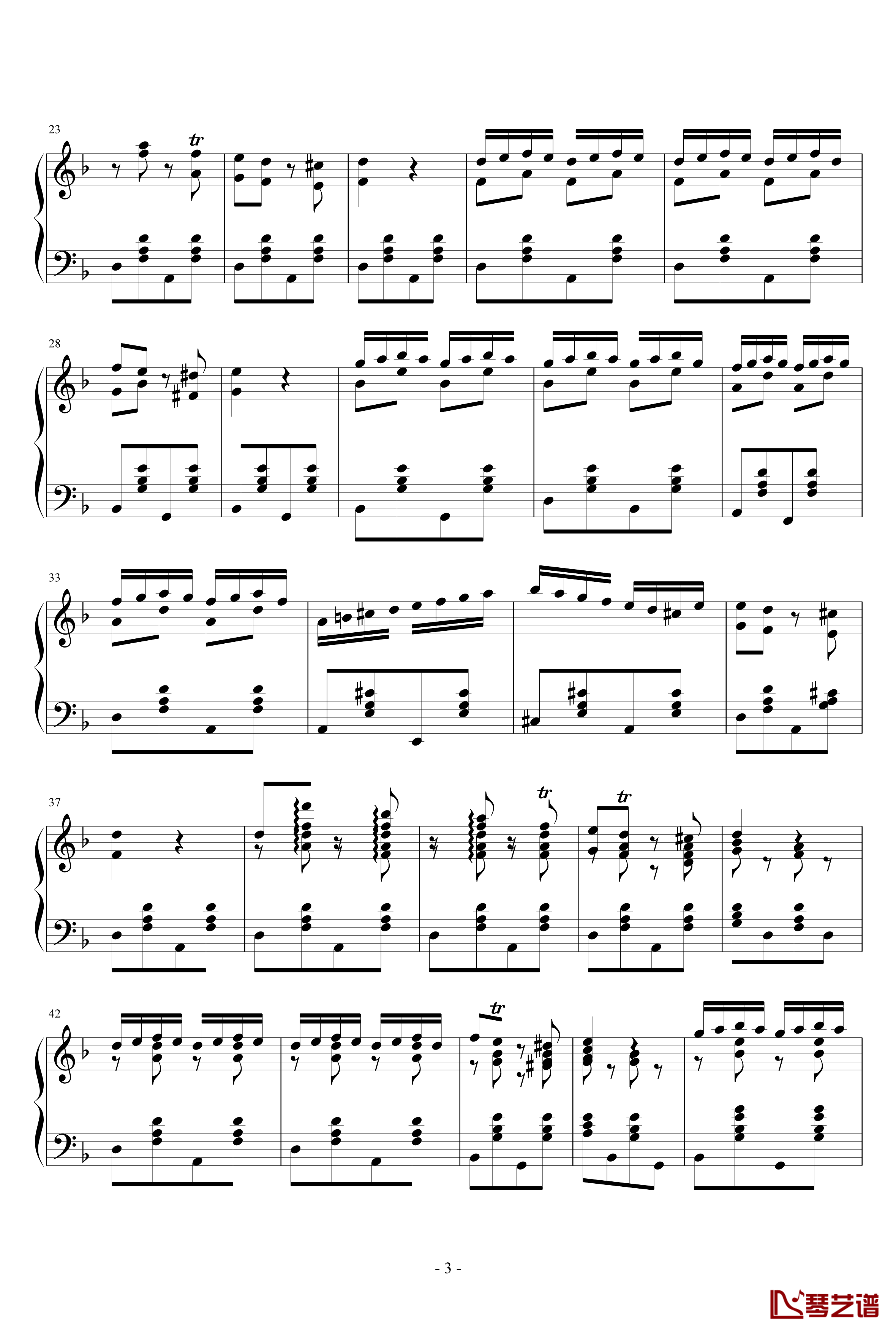 Czardas钢琴谱-查尔达斯-蒙蒂