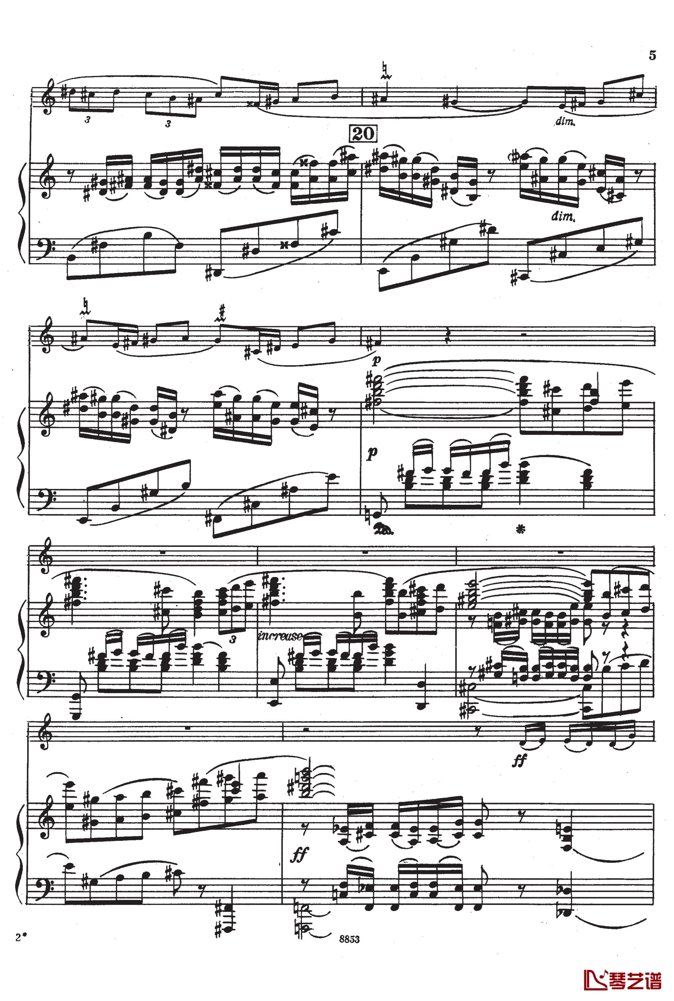 Creston Sonata OP.19 I钢琴谱-克里斯顿