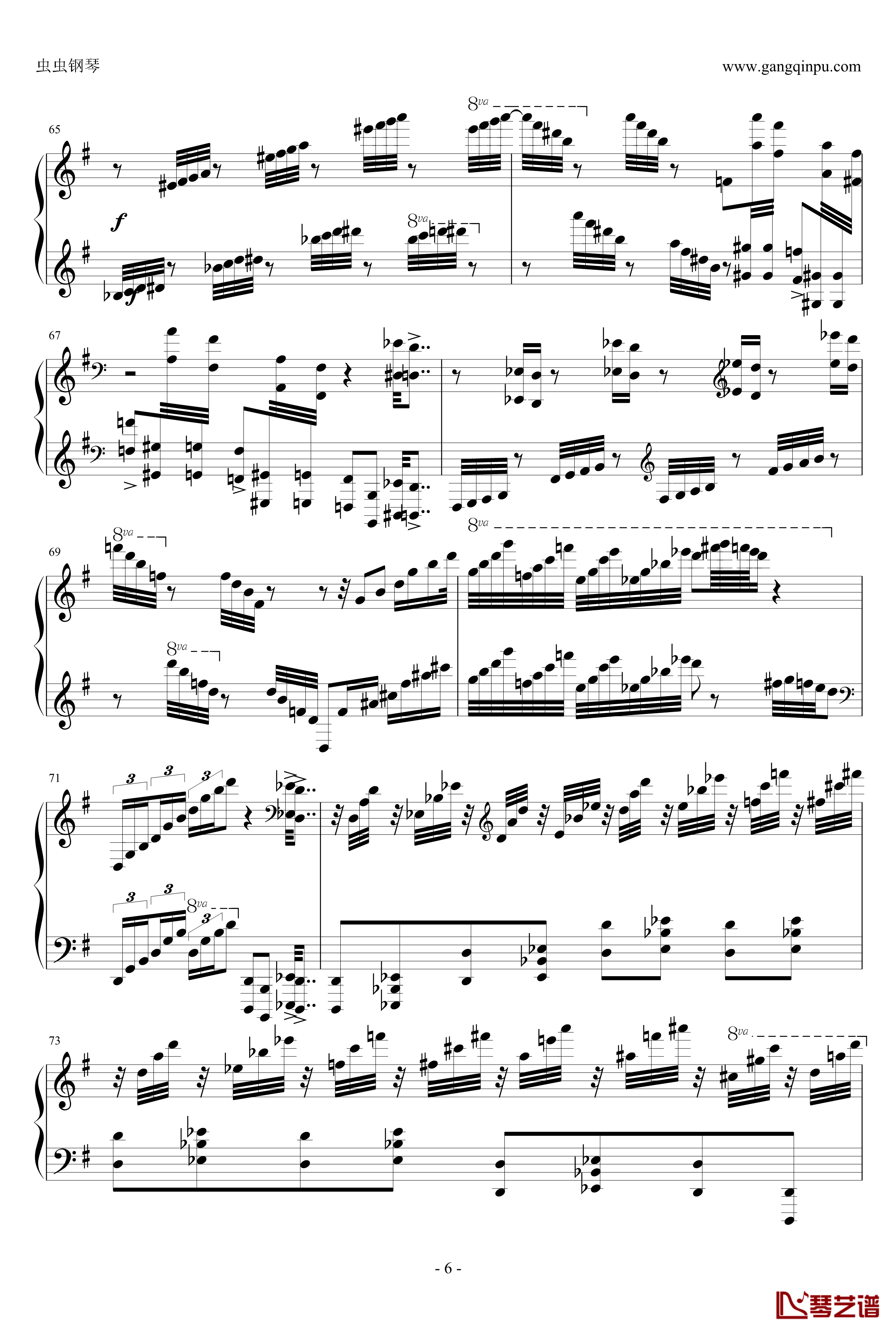 Sabre Dance钢琴谱-马刀舞曲-马克西姆-Maksim·Mrvica