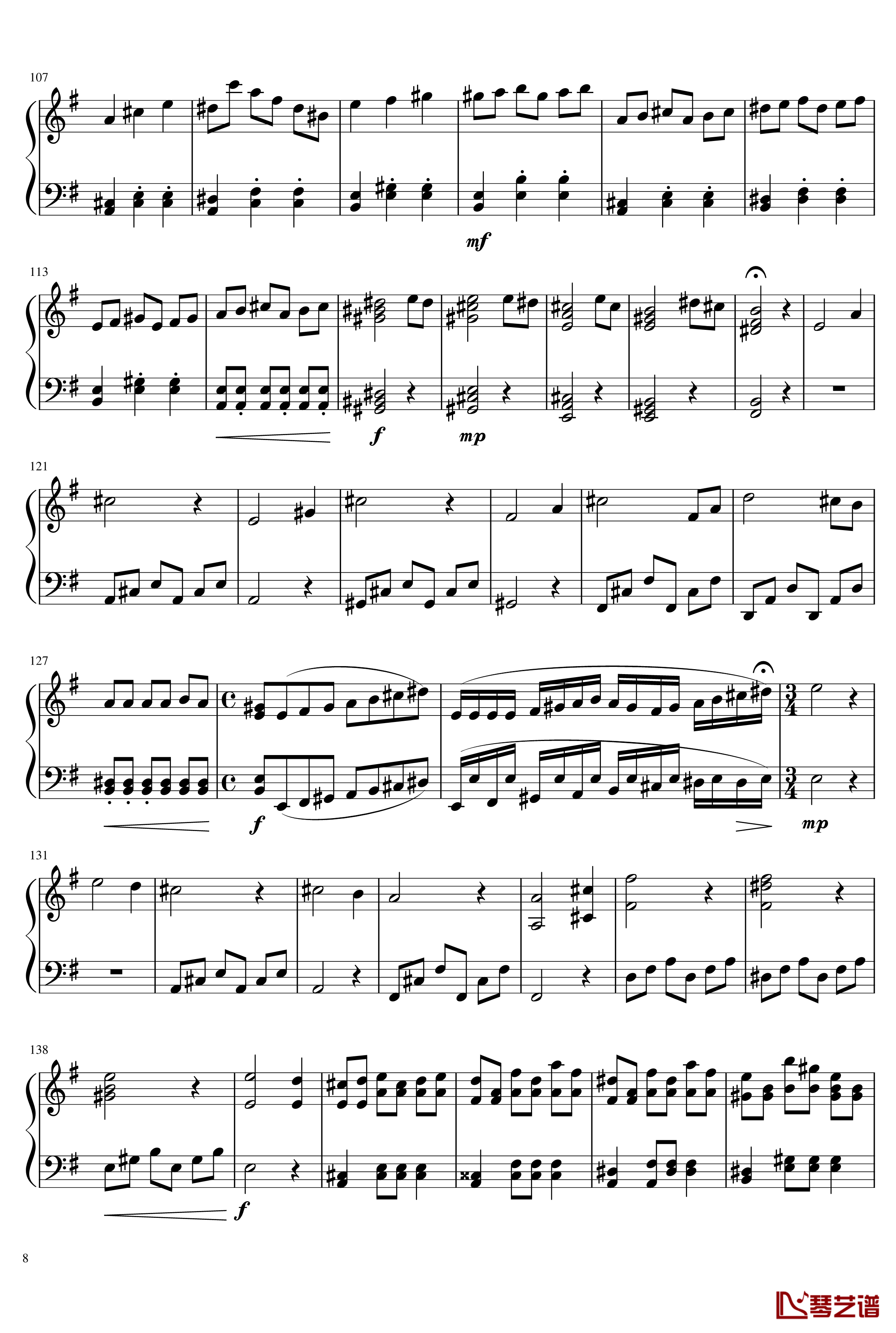 E小调第一钢琴奏鸣曲钢琴谱-一个世纪