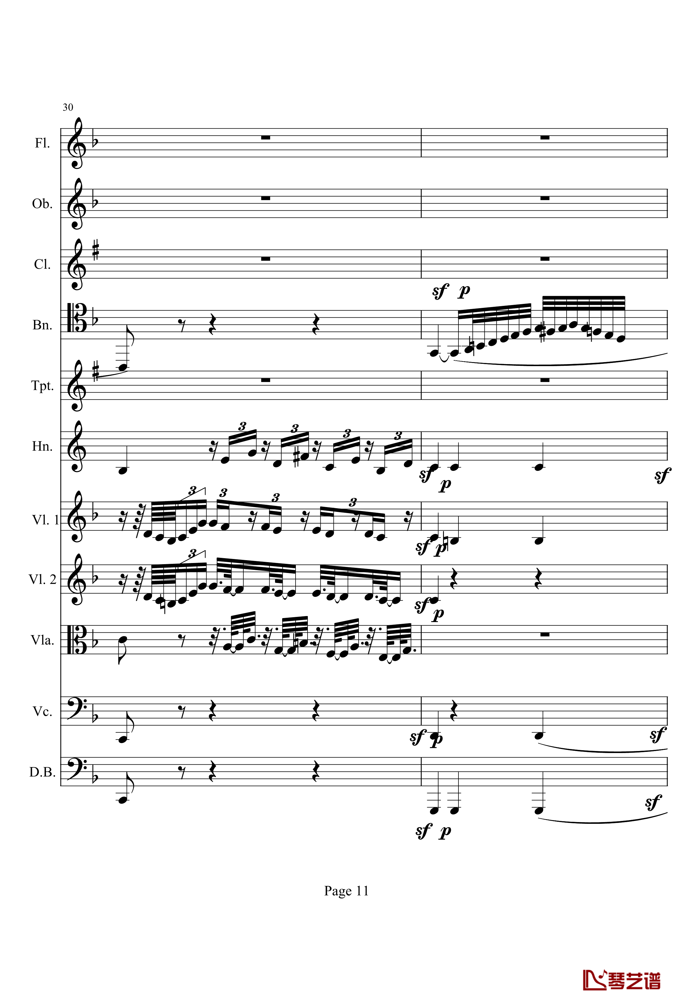 奏鸣曲之交响钢琴谱-第1首-Ⅱ-贝多芬-beethoven