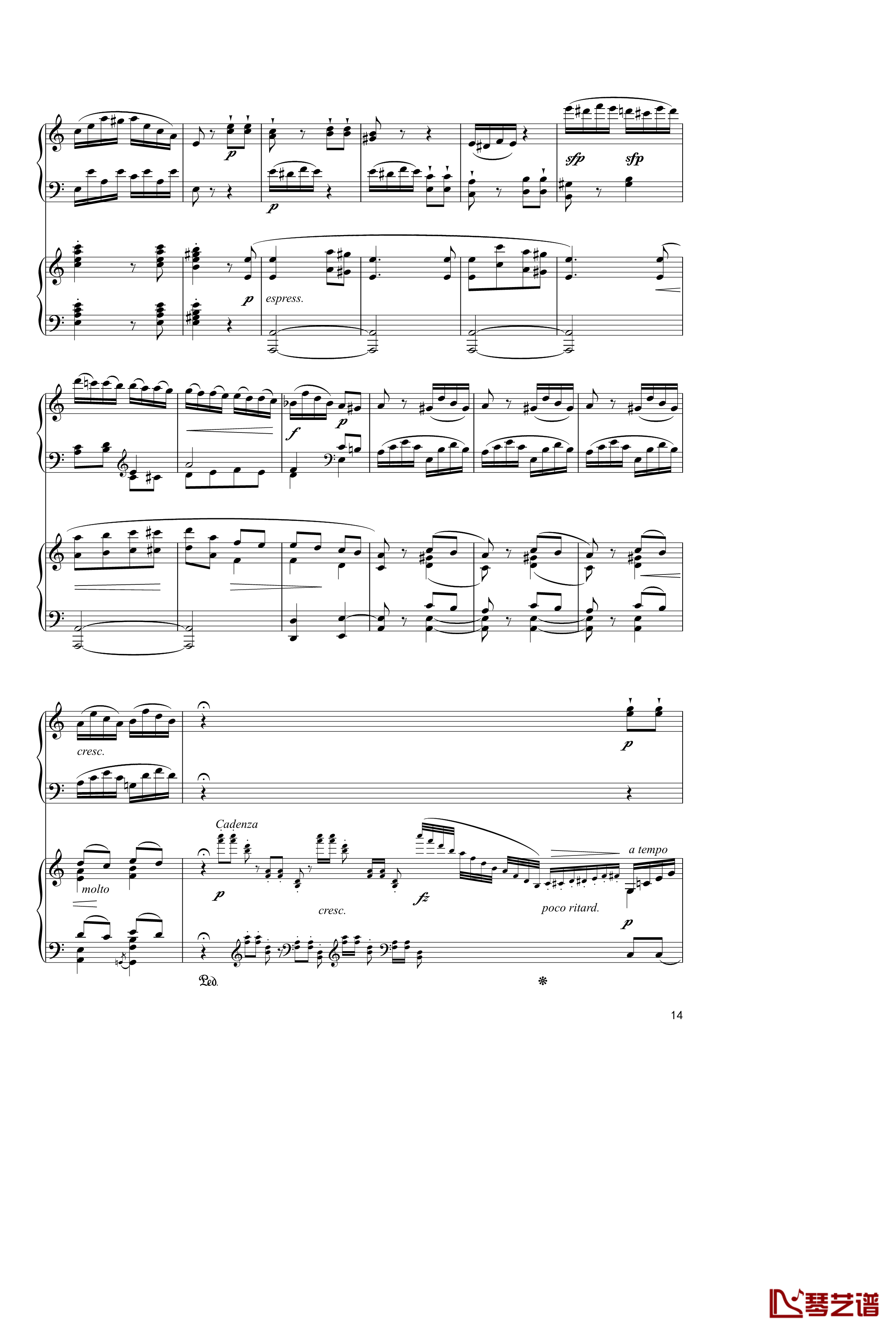 Sonata In C Major, K 545钢琴谱-双钢琴-莫扎特