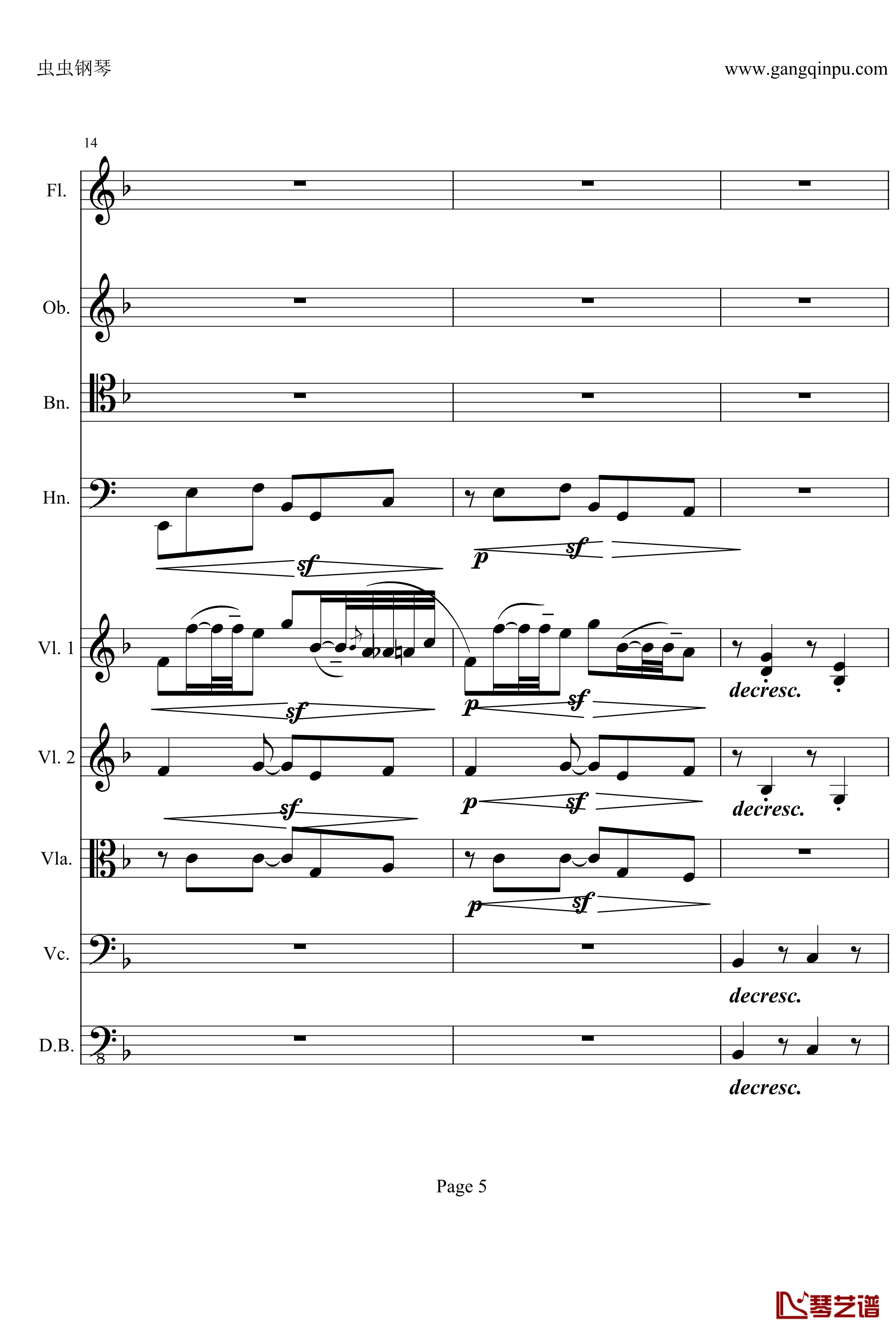 奏鸣曲之交响钢琴谱-第21-Ⅱ-贝多芬-beethoven