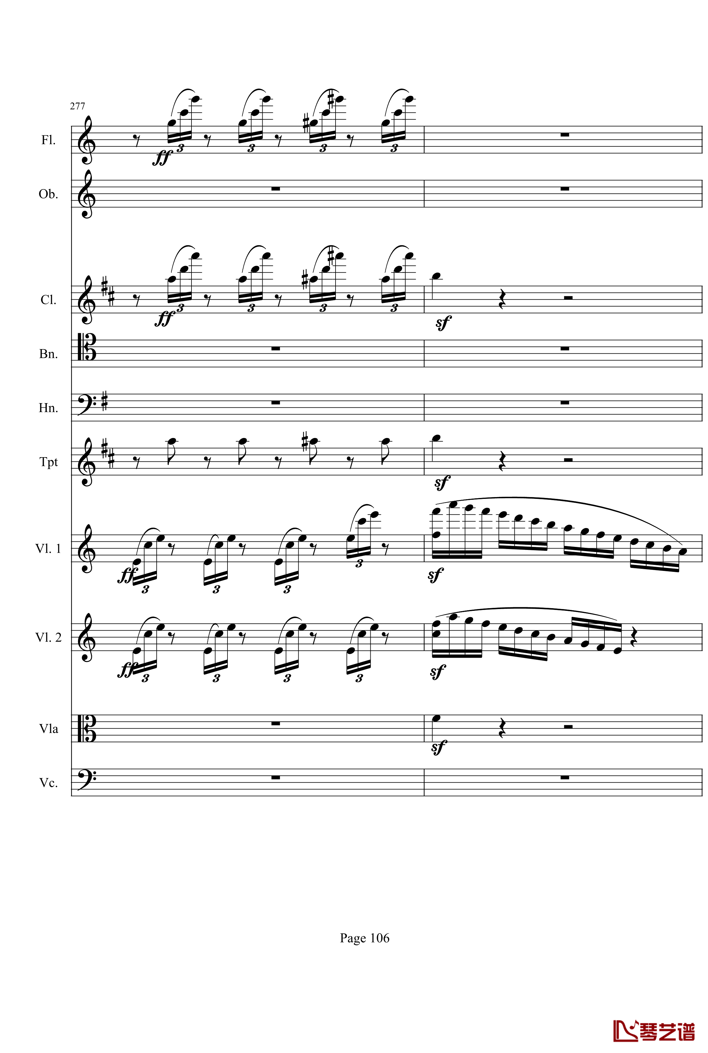 奏鸣曲之交响钢琴谱-第21首-Ⅰ-贝多芬-beethoven