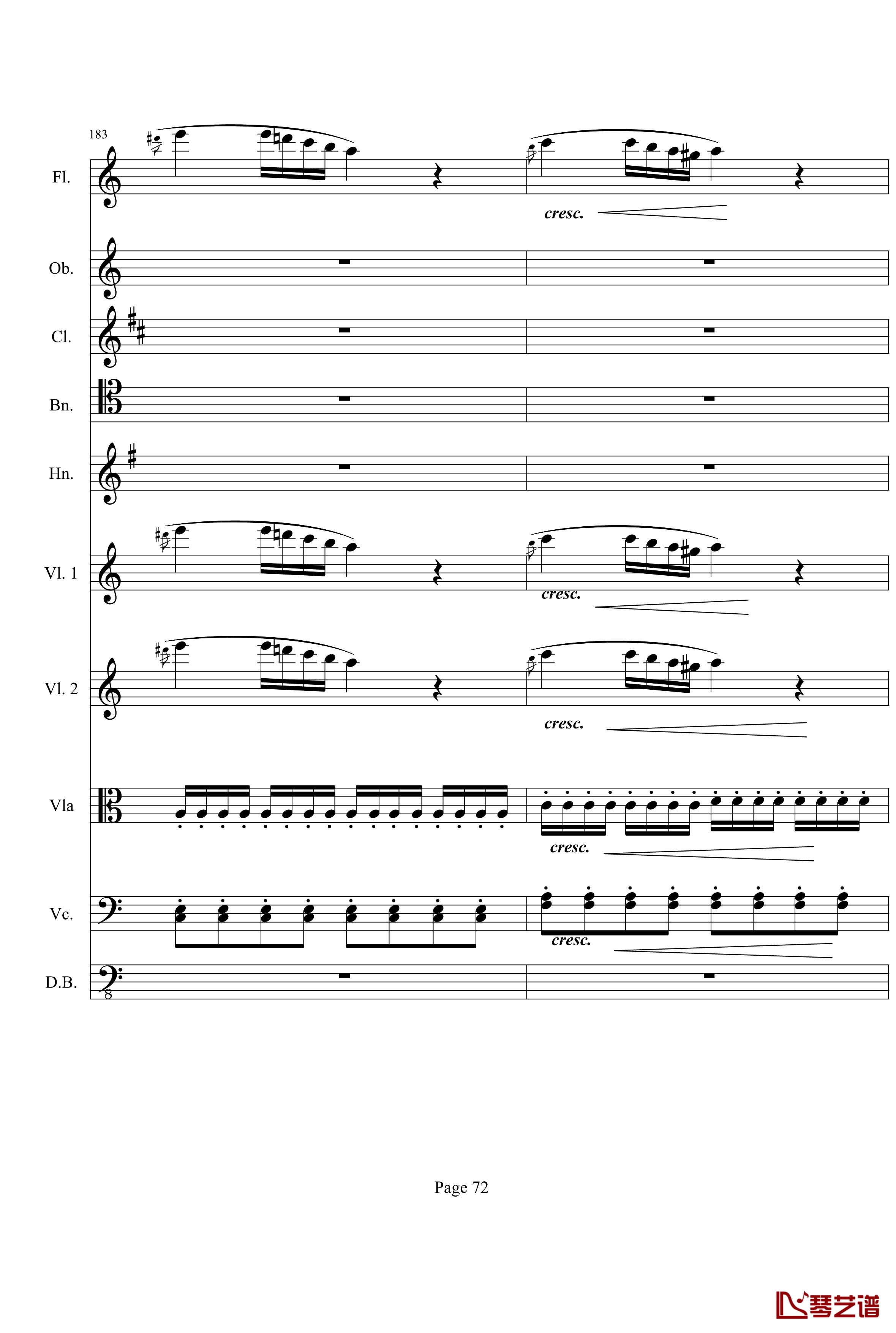 奏鸣曲之交响钢琴谱-第21首-Ⅰ-贝多芬-beethoven