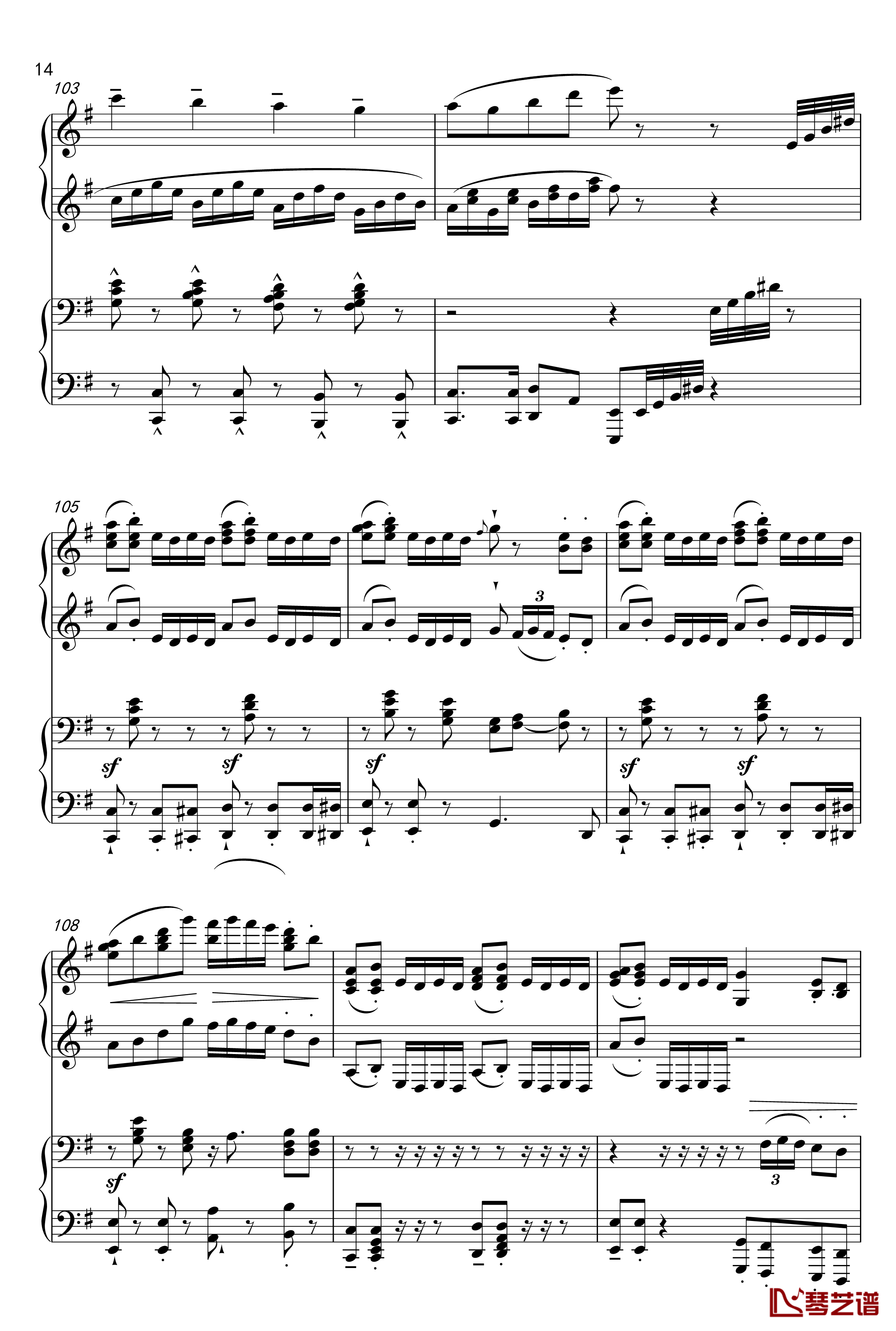 千本桜钢琴谱-Piano Duet by Richam.Yin-初音未来