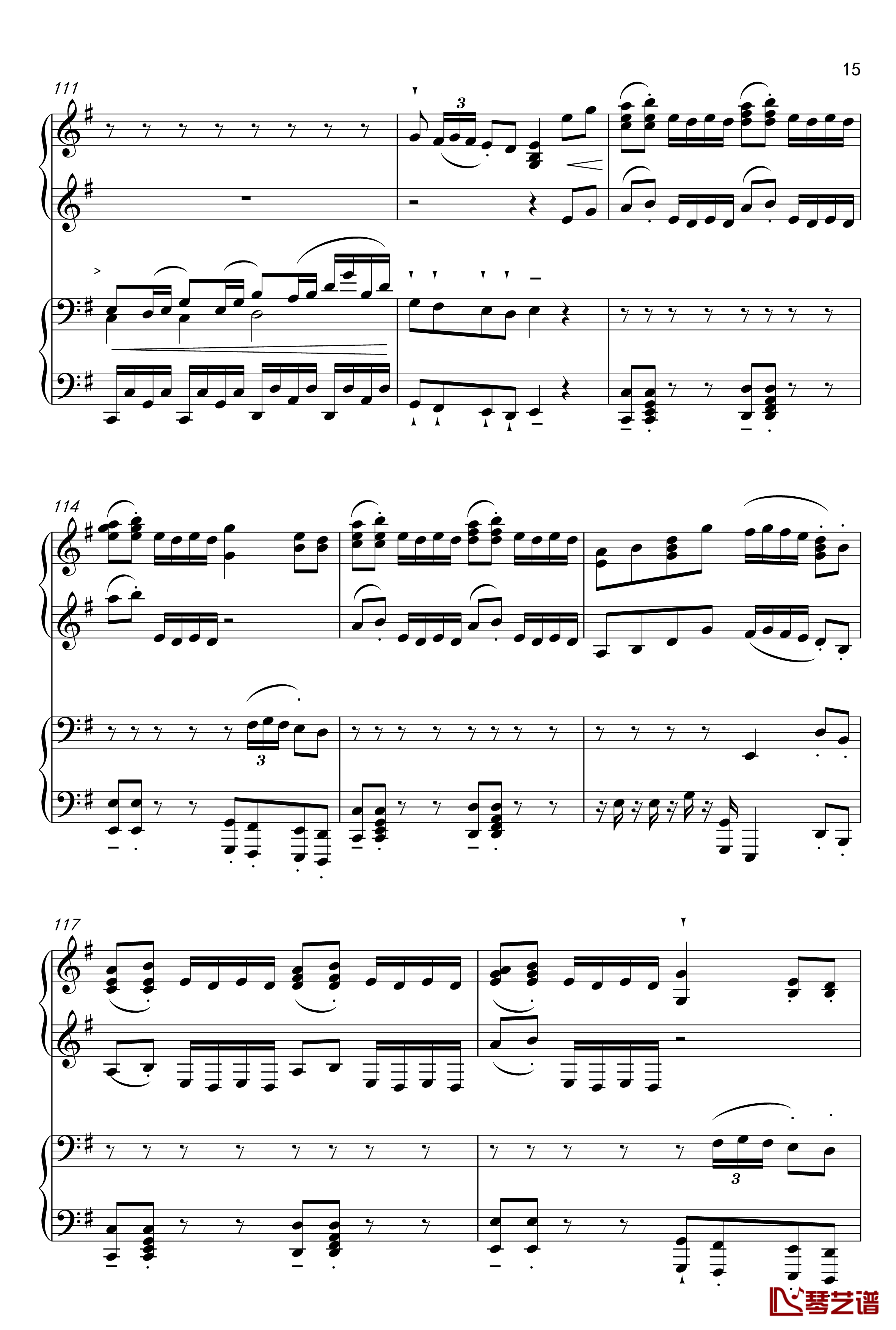 千本桜钢琴谱-Piano Duet by Richam.Yin-初音未来