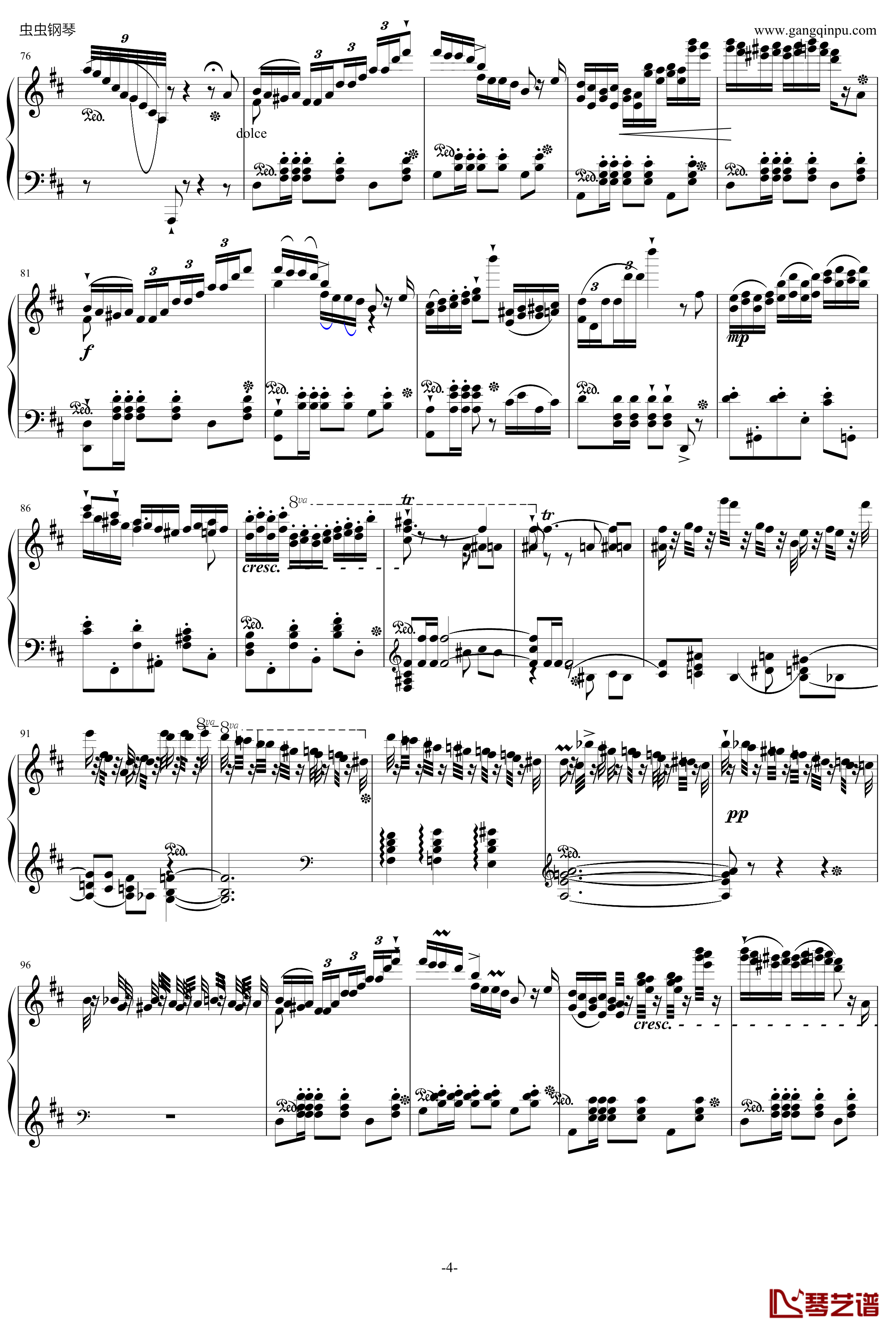 贝里尼清教徒引子和波兰舞曲S.391钢琴谱-李斯特