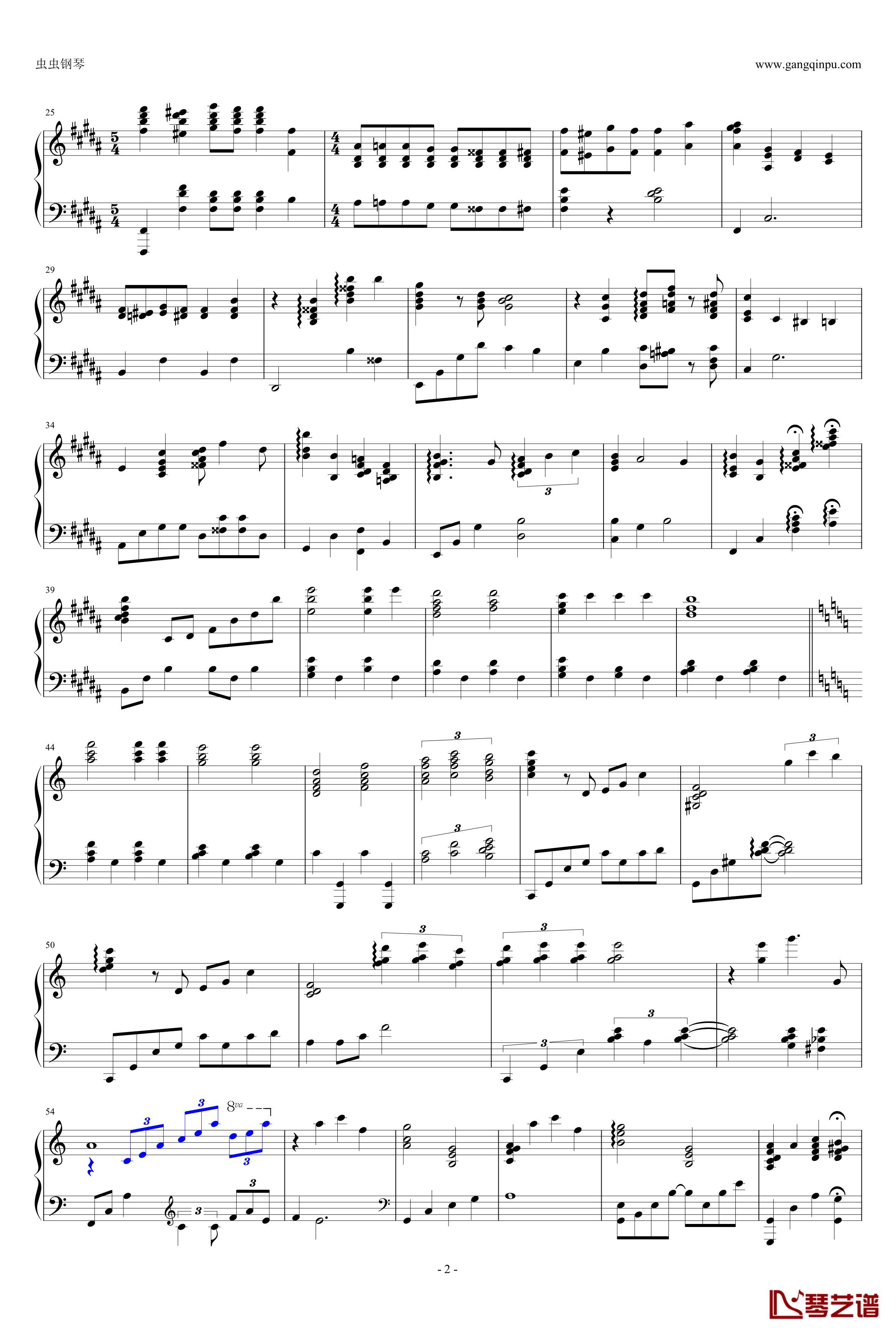 mahler four钢琴谱-独奏-音乐之声-harrythepiano