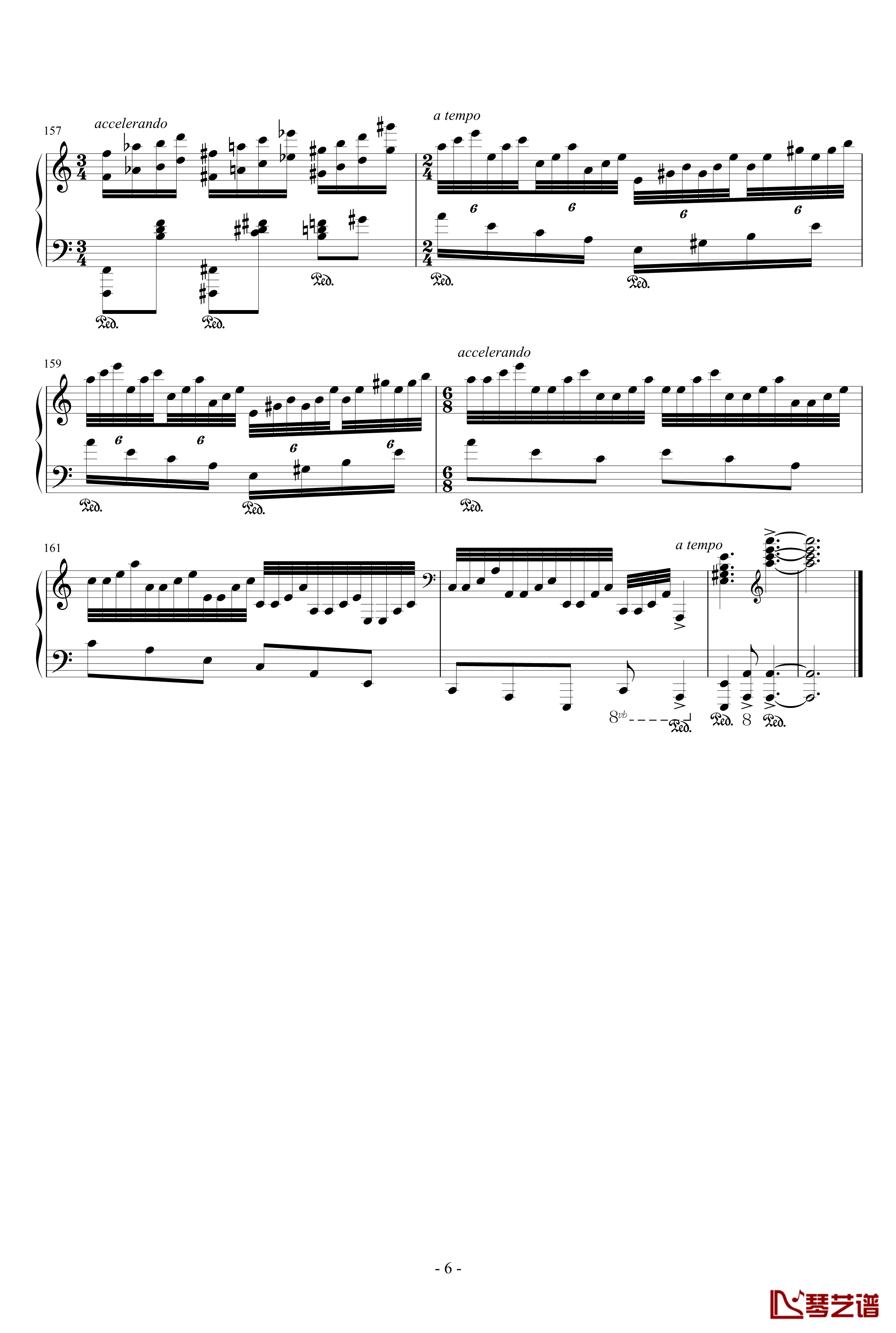 帕格尼尼飞絮曲钢琴谱-Paganini / PagRag-马克西姆-Maksim·Mrvica