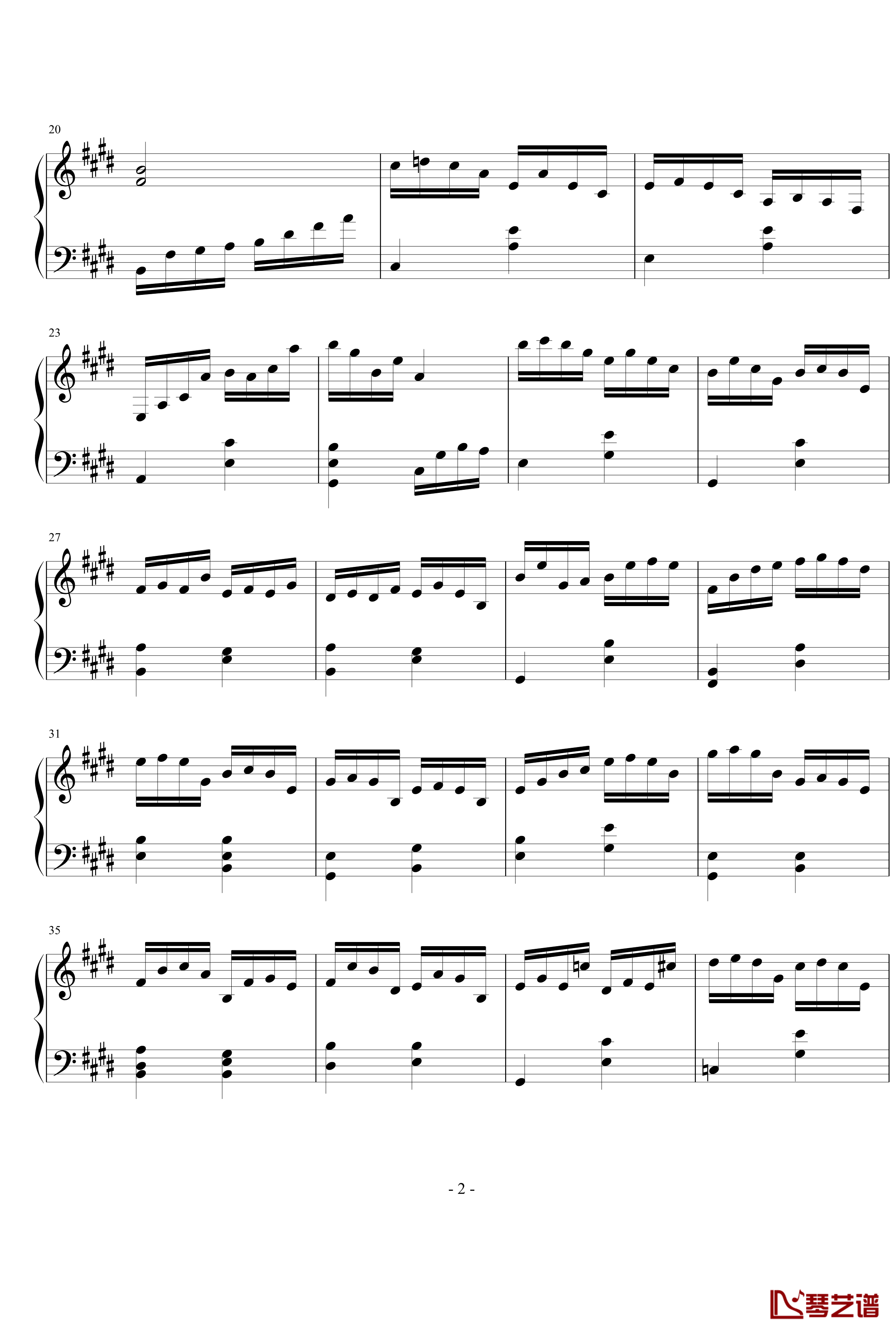 E大调回旋曲钢琴谱-费伦斯特1991