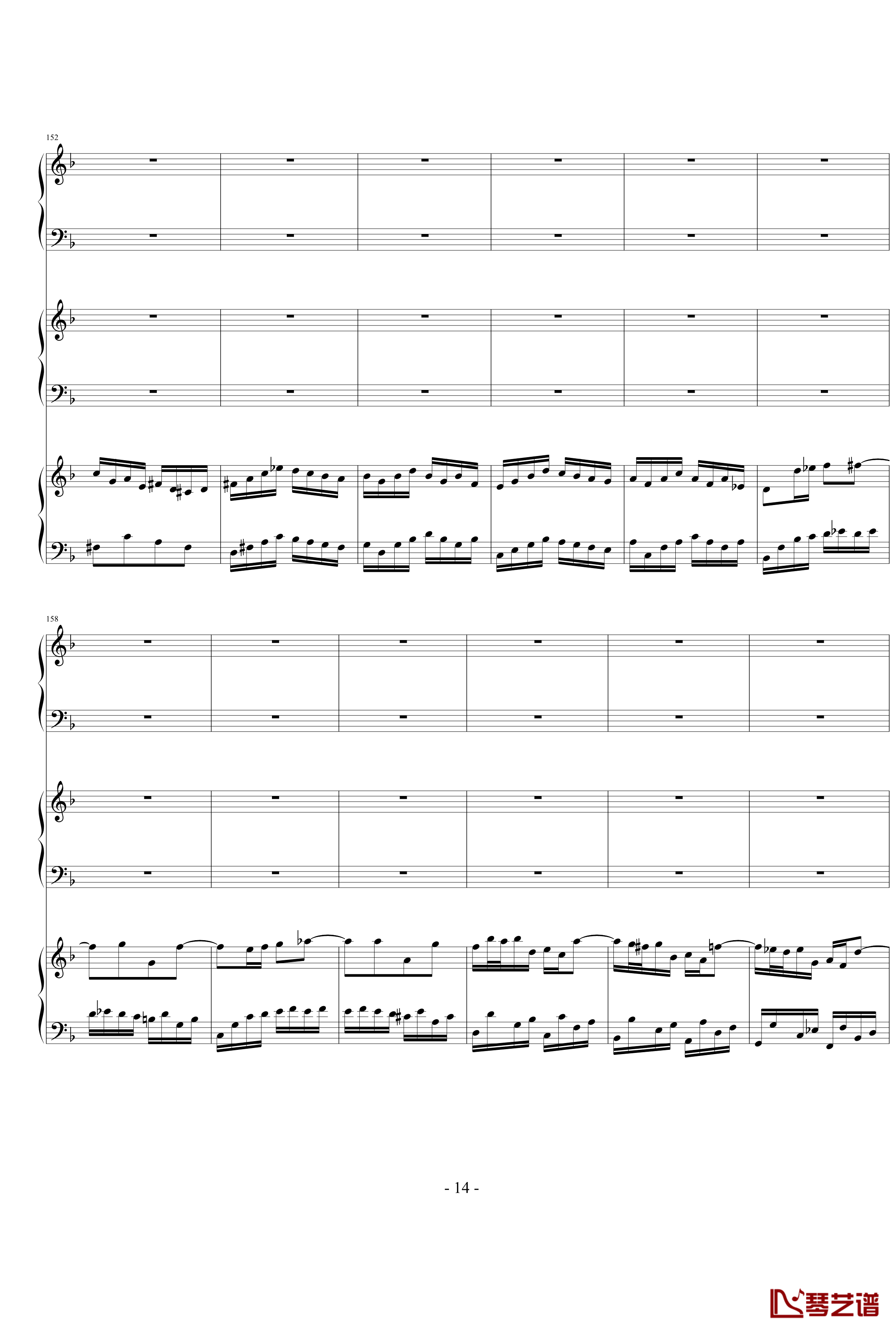 巴赫三键盘协奏曲钢琴谱-钢琴-巴赫-P.E.Bach