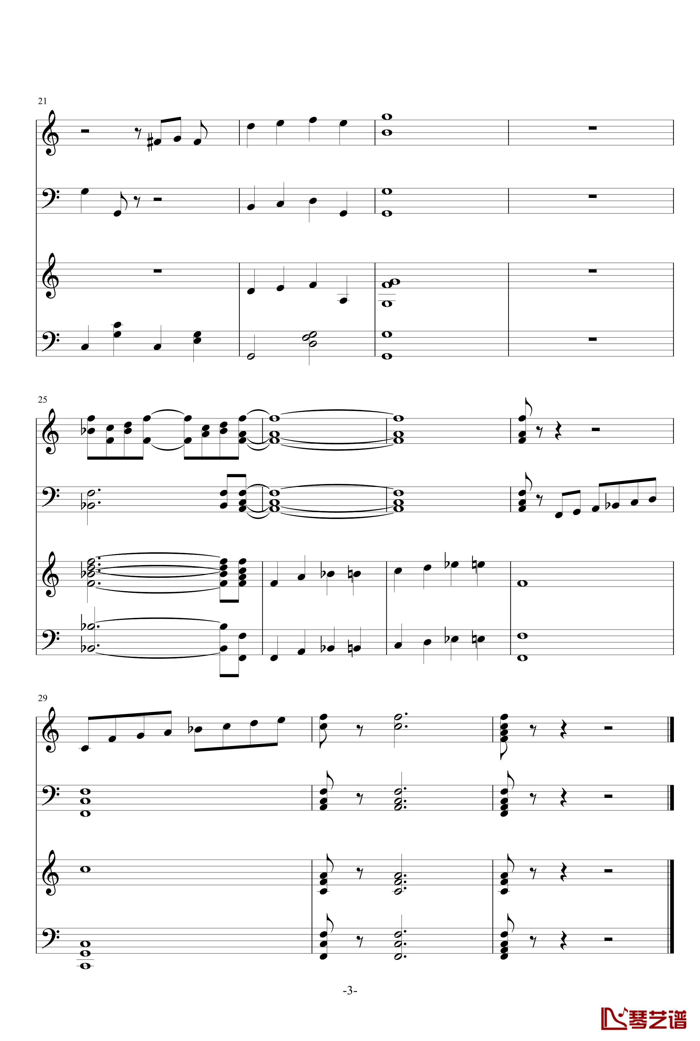 a happy jazz钢琴谱-北平乐师