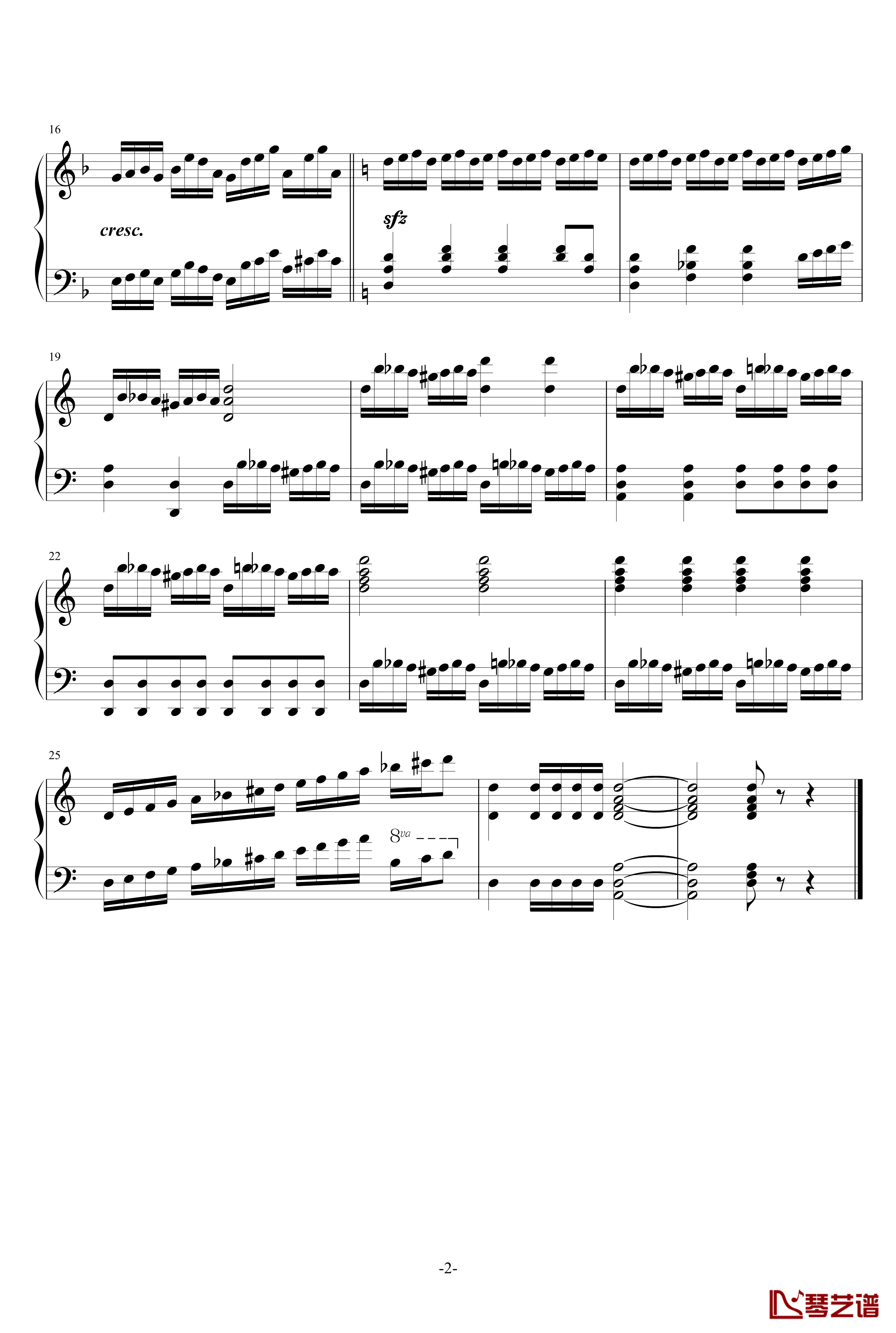 紧张#2钢琴谱-北平乐师