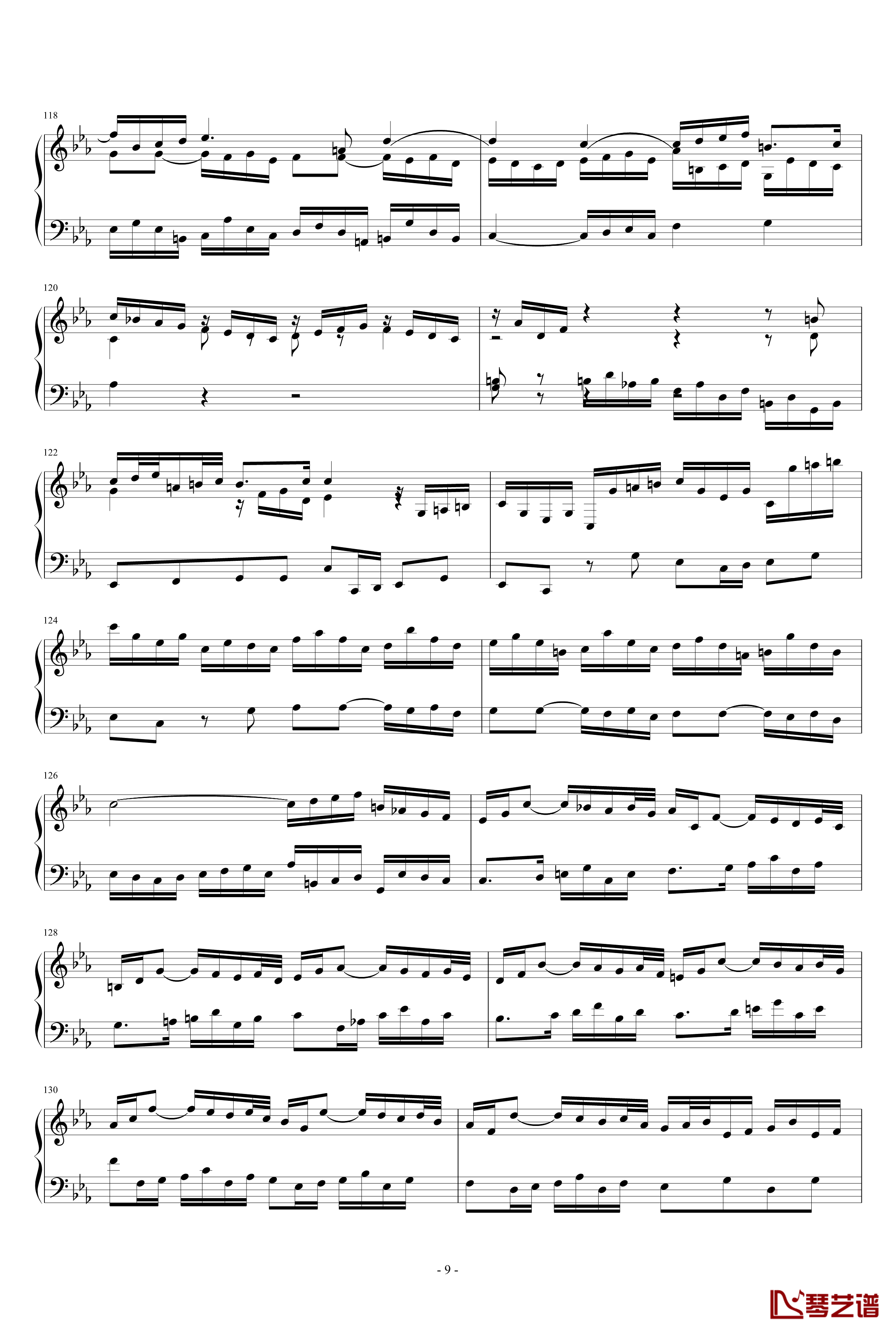 C小调托卡塔BWV911钢琴谱-雅克·奥芬巴赫