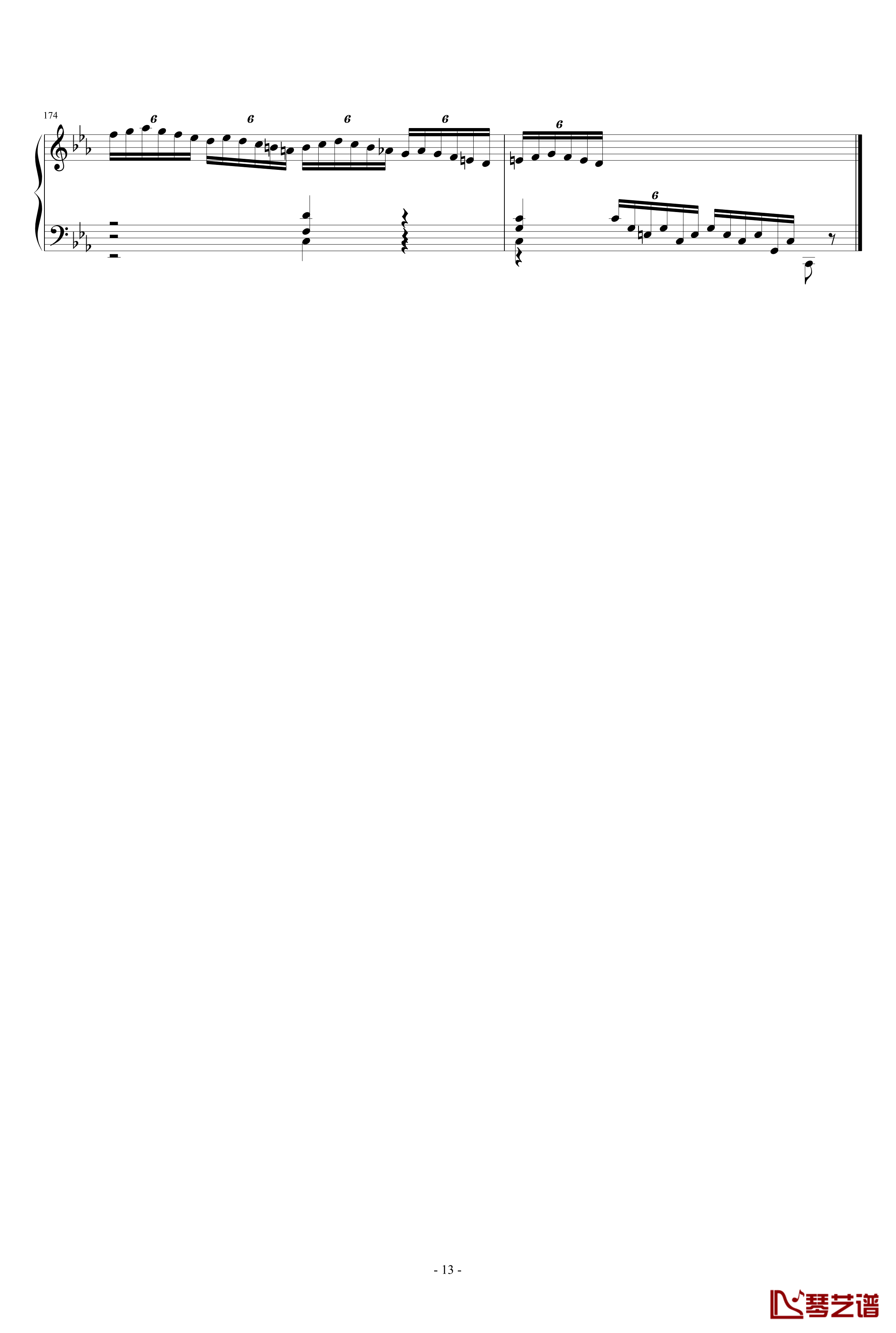 C小调托卡塔BWV911钢琴谱-雅克·奥芬巴赫