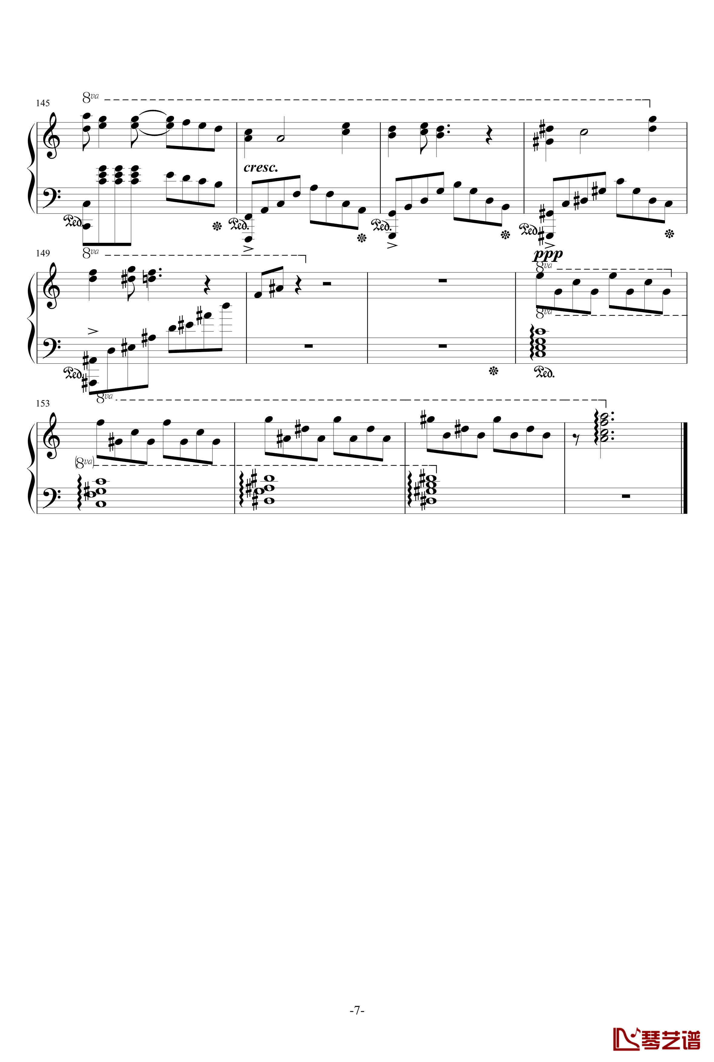 心之旋律钢琴谱-chk918