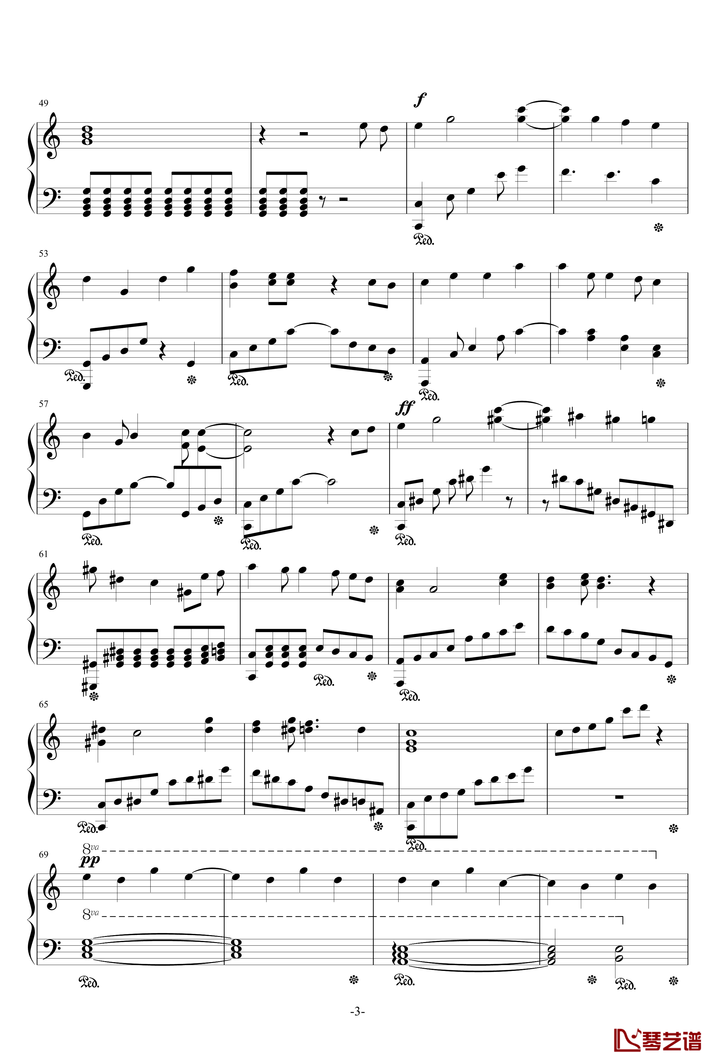 心之旋律钢琴谱-chk918