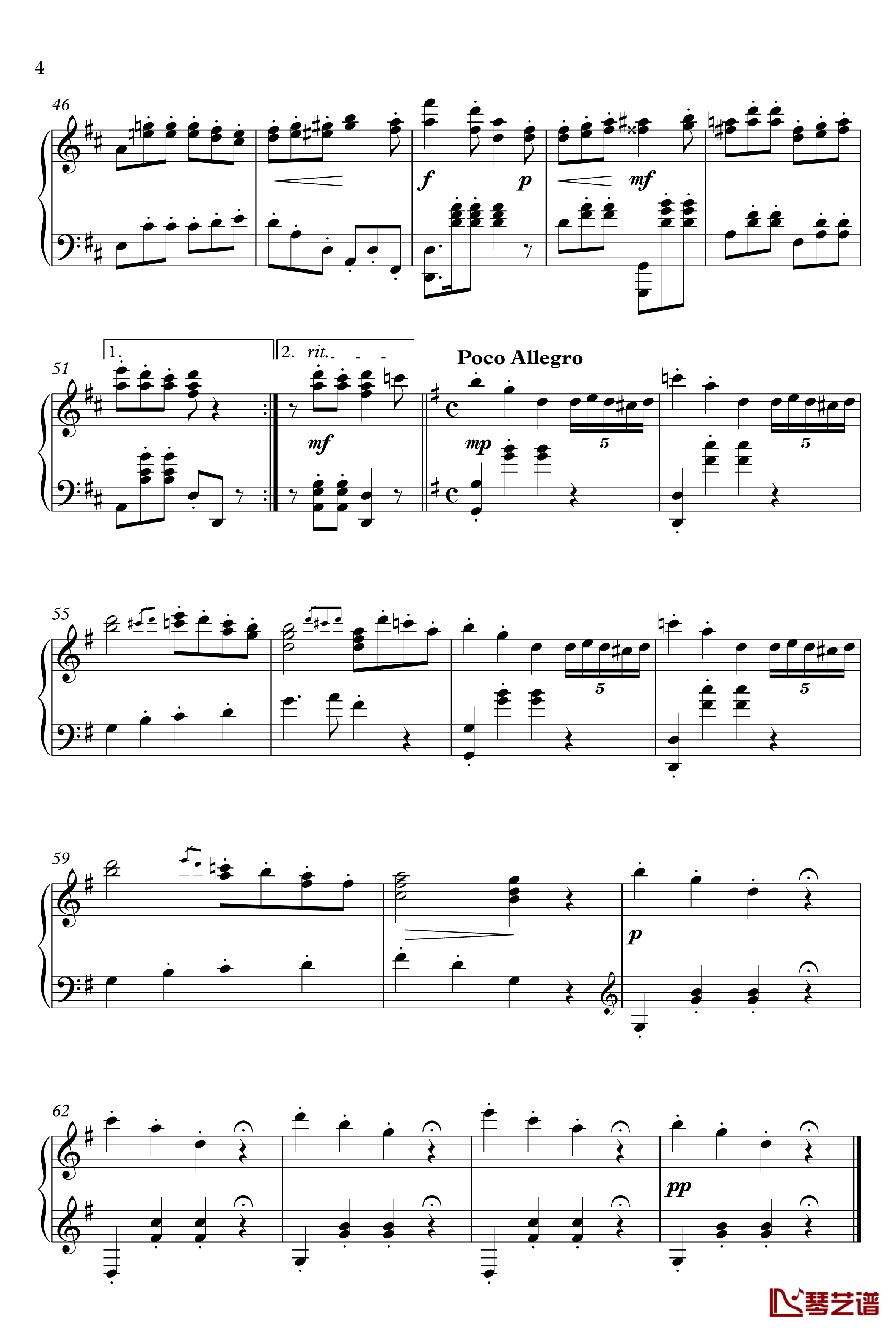 Bagatelle No. 6钢琴谱-Z13-arch form-漆政