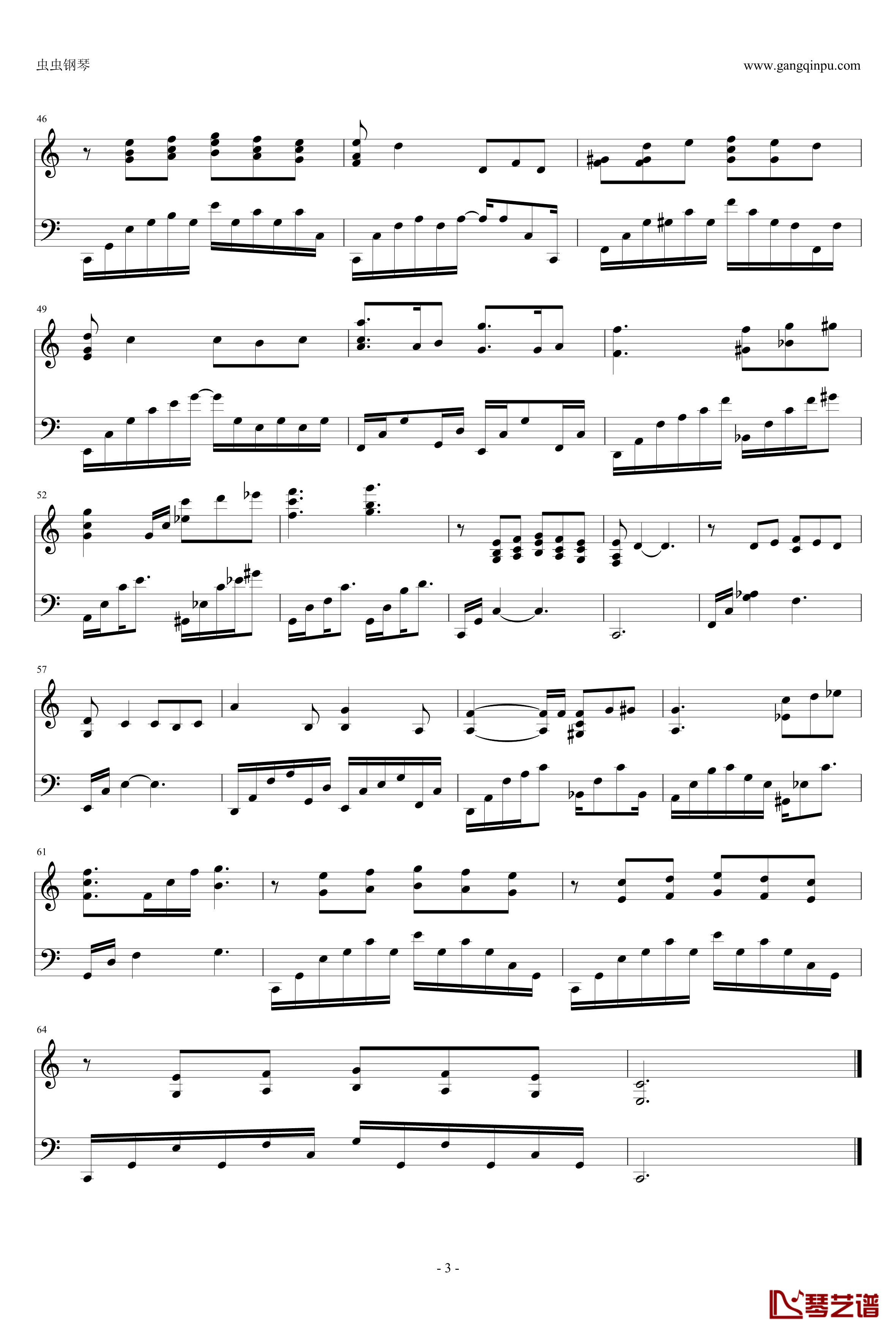 碎步钢琴谱-small steps-修改-Yiruma
