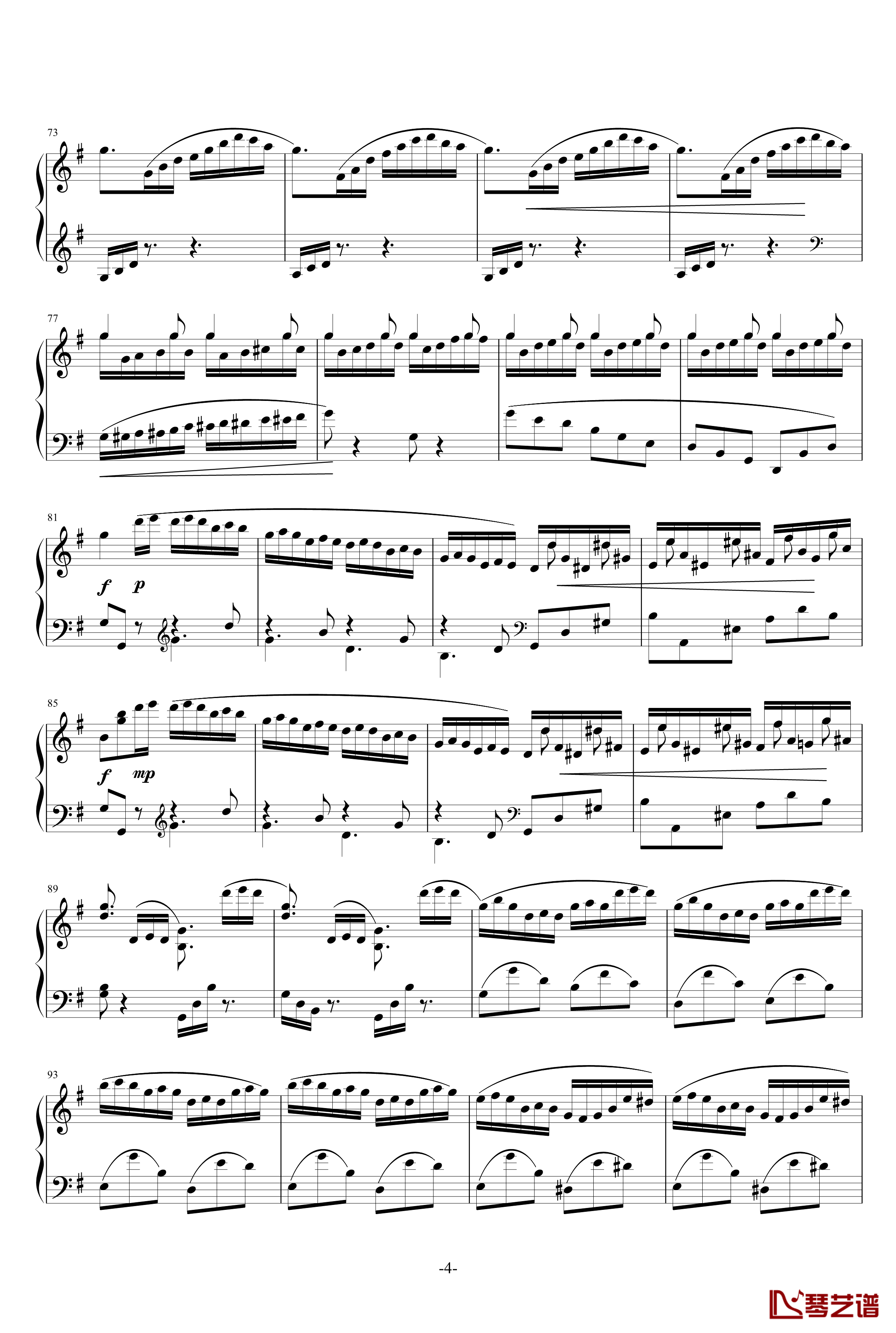 练习曲第1首钢琴谱-乐之琴