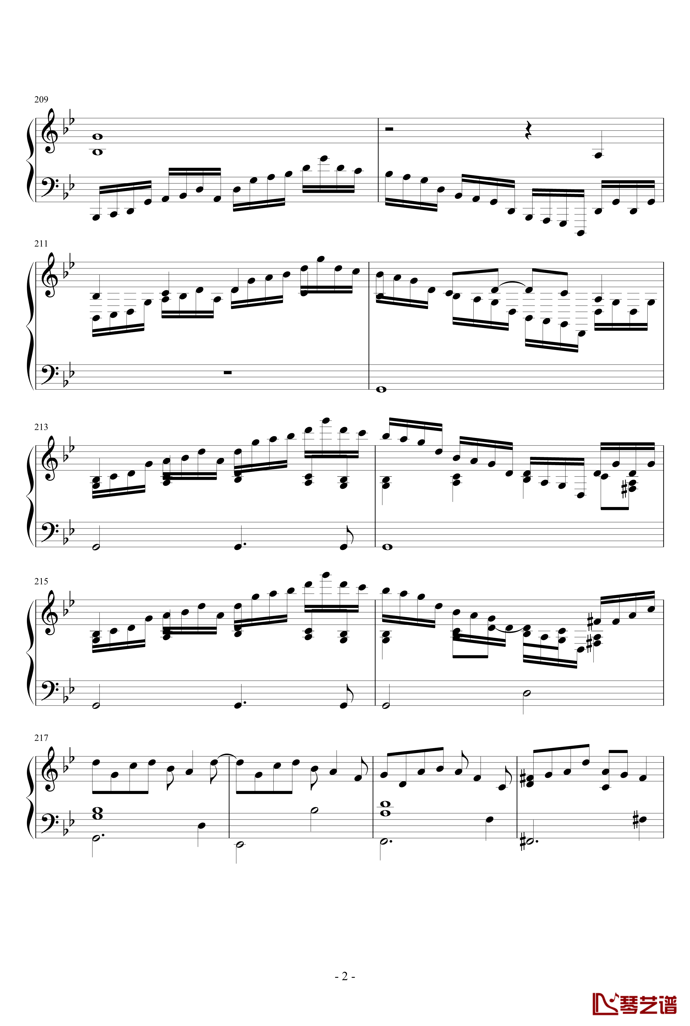 東方連奏曲II Pianoforte钢琴谱-第二部分-东方project