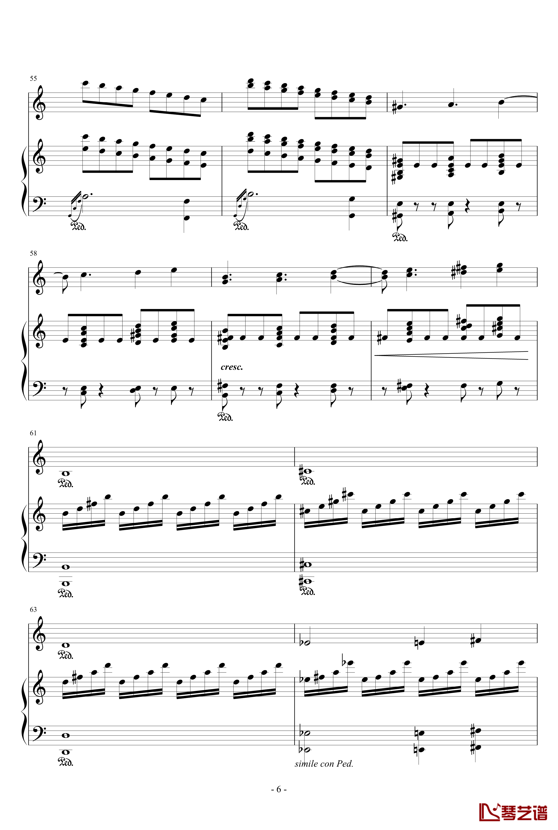 V3钢琴谱-小提琴钢琴协奏-快乐小陆鹿