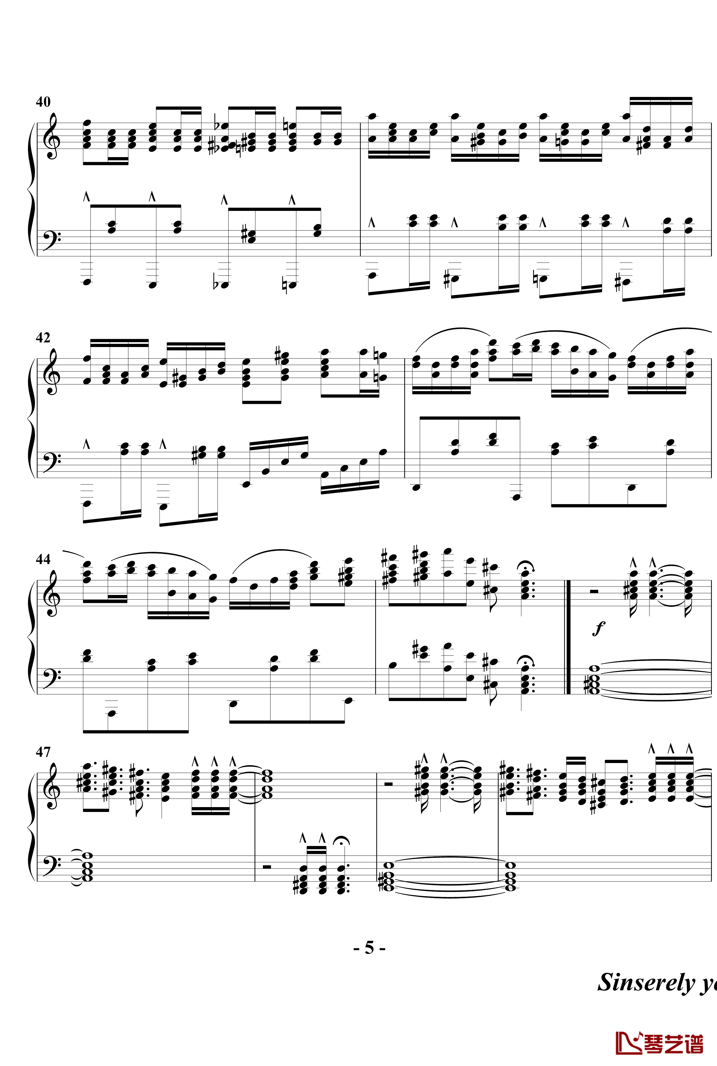 幻想奏鸣曲钢琴谱-第一乐章-beornotbe