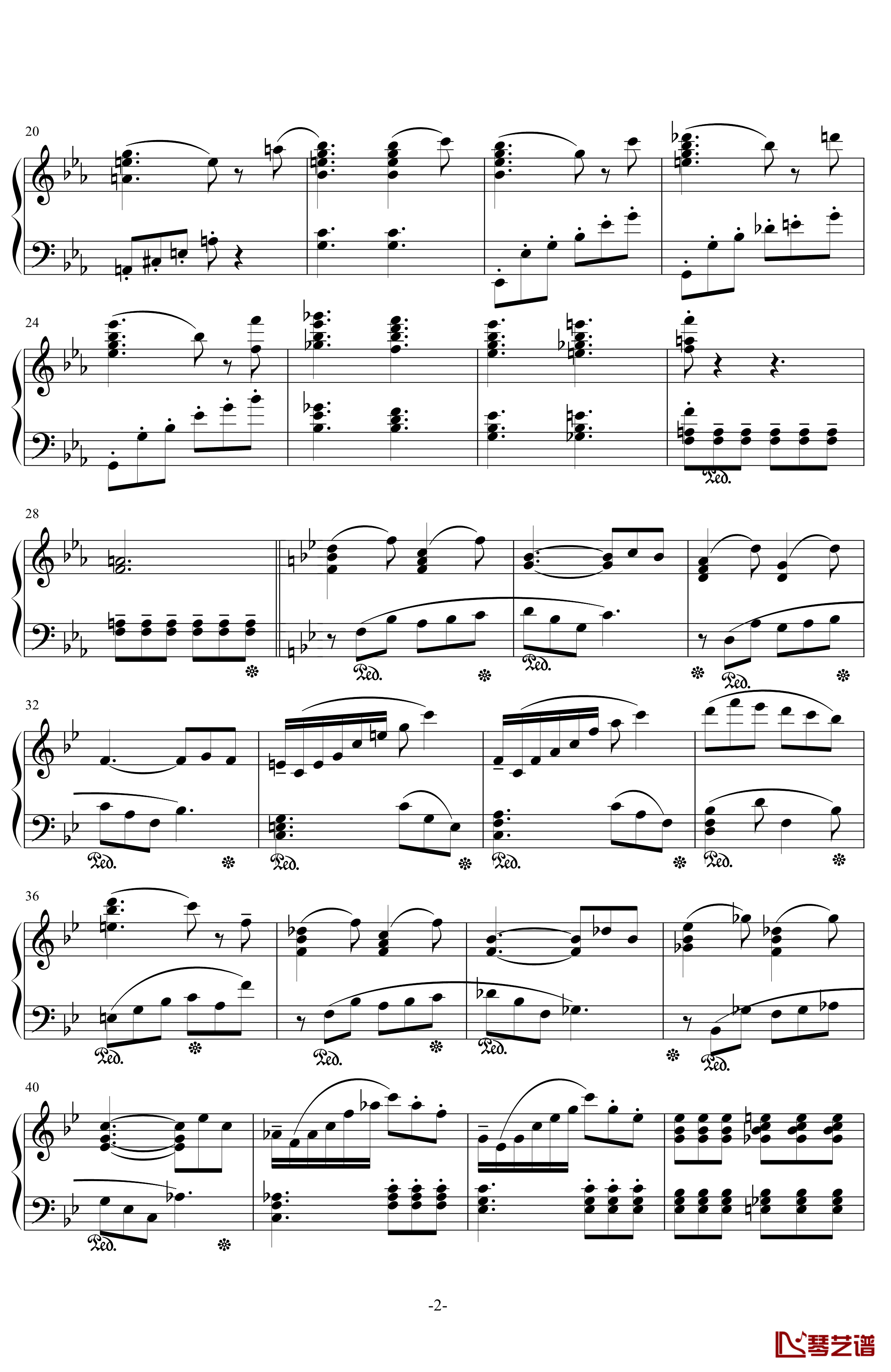 降E大调钢琴奏鸣曲钢琴谱-第1乐章-.伊dên-H20