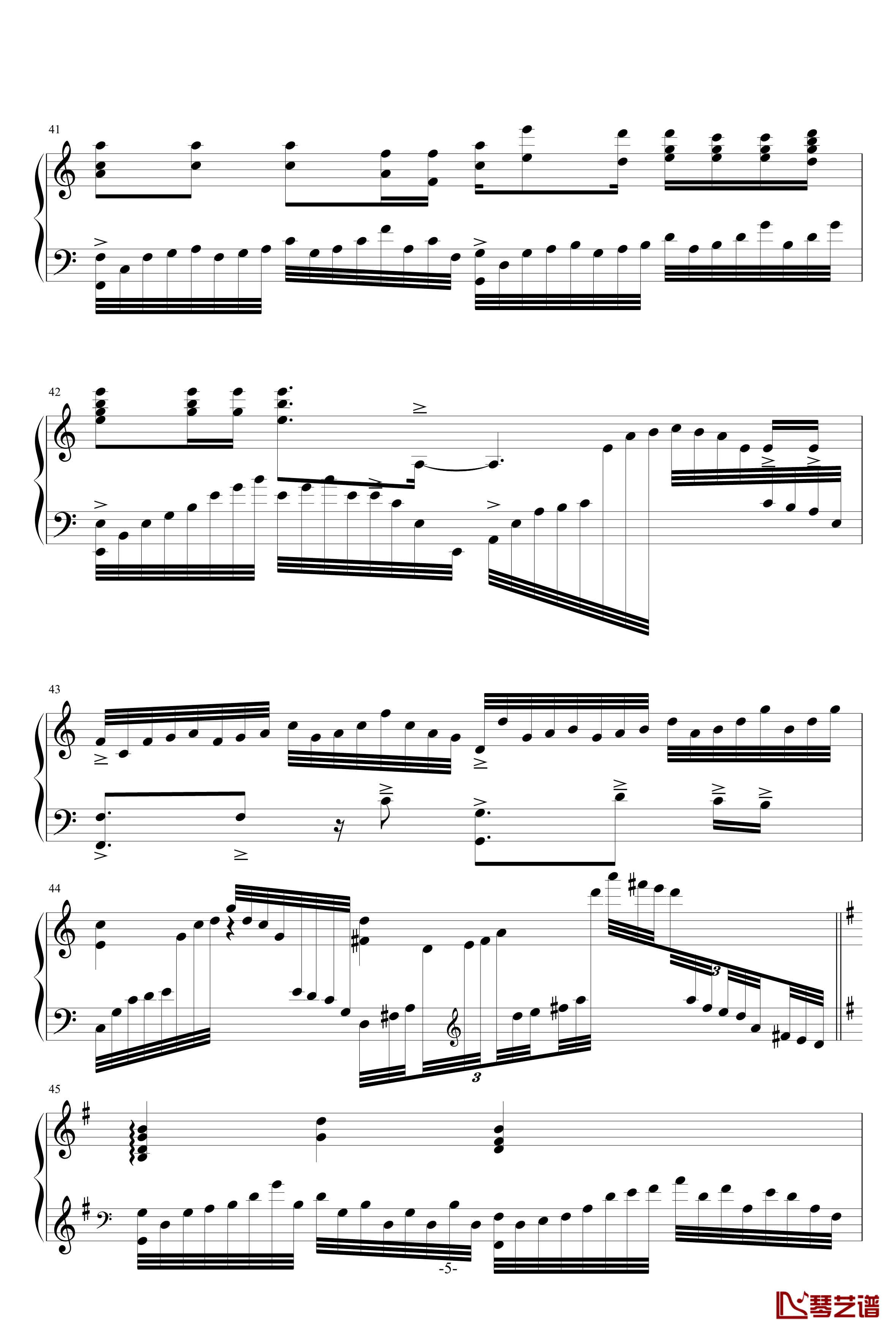 南山南钢琴谱-富含画面感的演奏级版-张磊