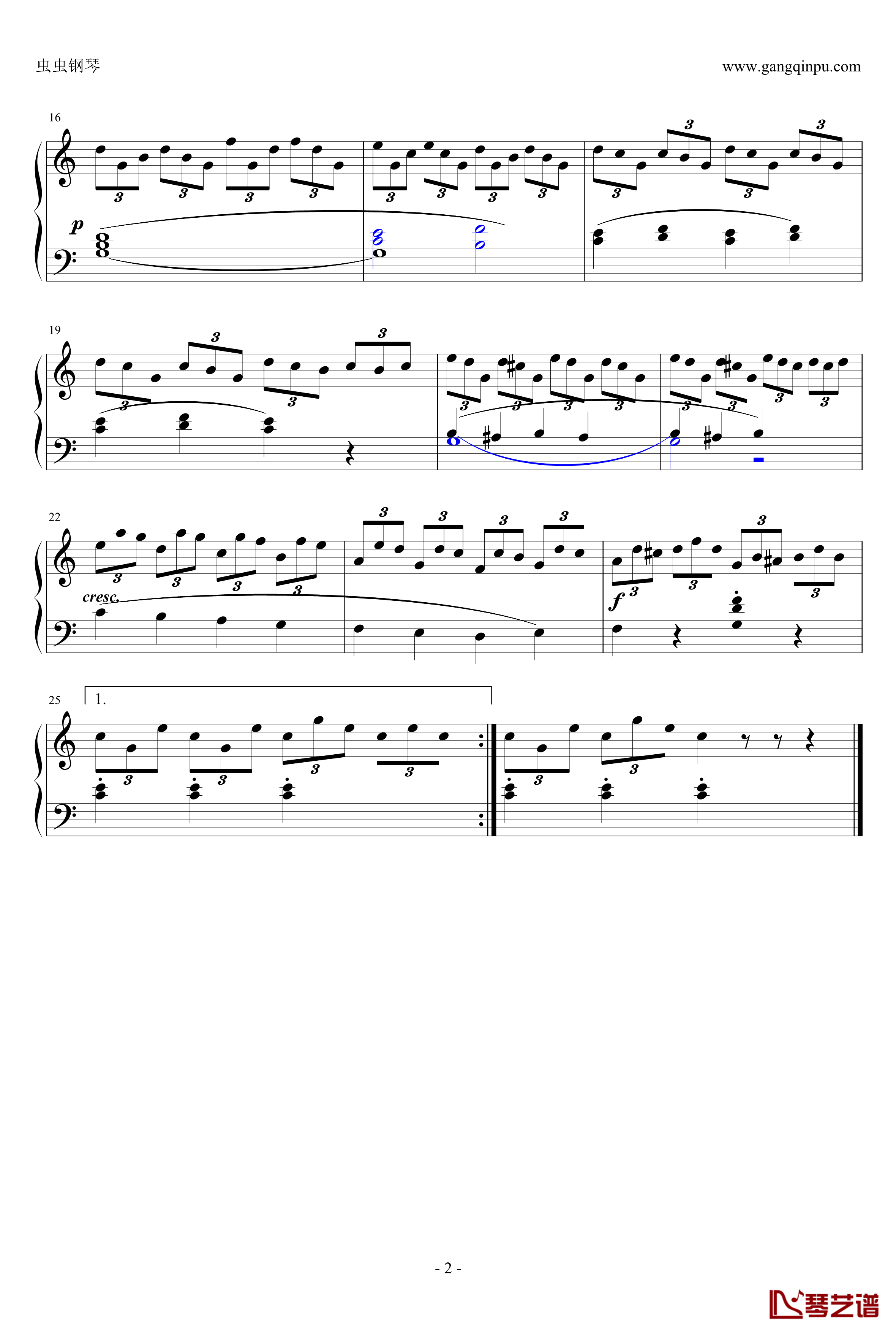 车尔尼849第三条钢琴谱-车尔尼Op.849 No.3，-Czerny