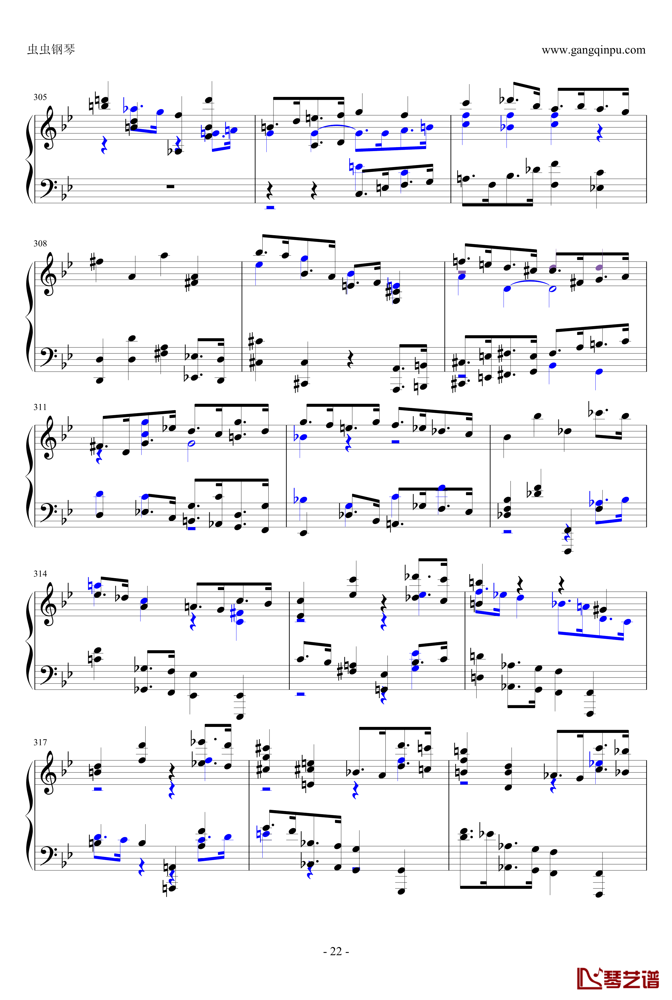 布鲁克纳第五交响曲第四乐章钢琴谱-钢琴独奏版